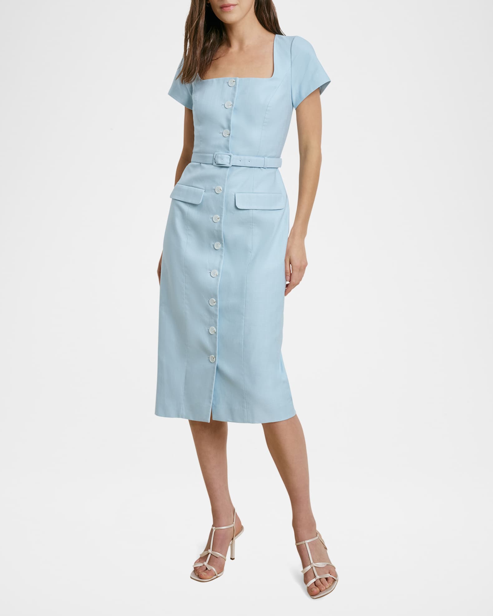 Favorite Daughter The Mademoiselle Belted Midi Dress | Neiman Marcus
