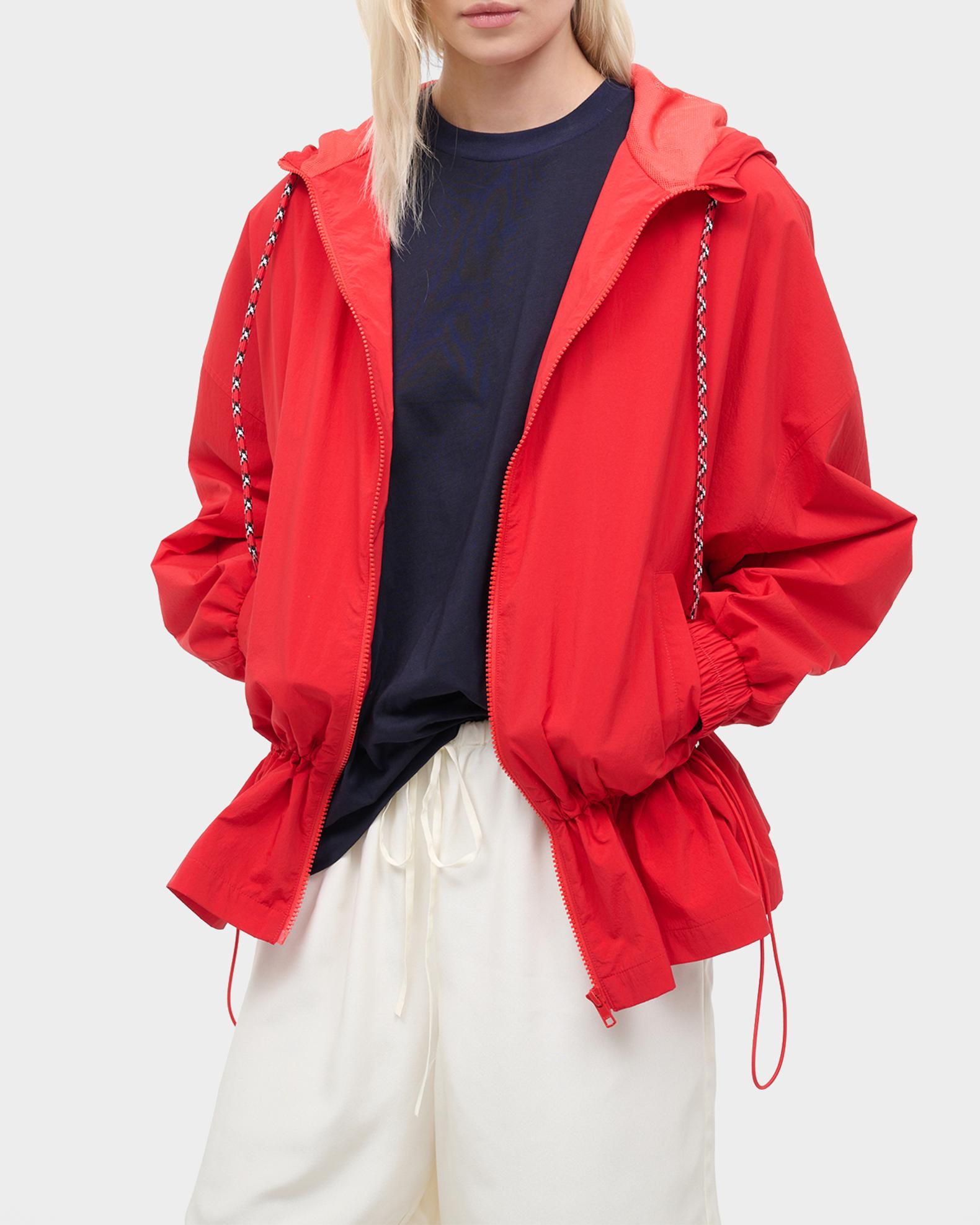 STAUD Alta Hooded Peplum Jacket | Neiman Marcus