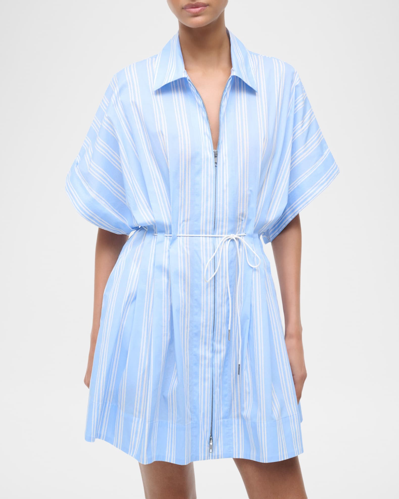tina blue dress Staud Rocco Mini Dress