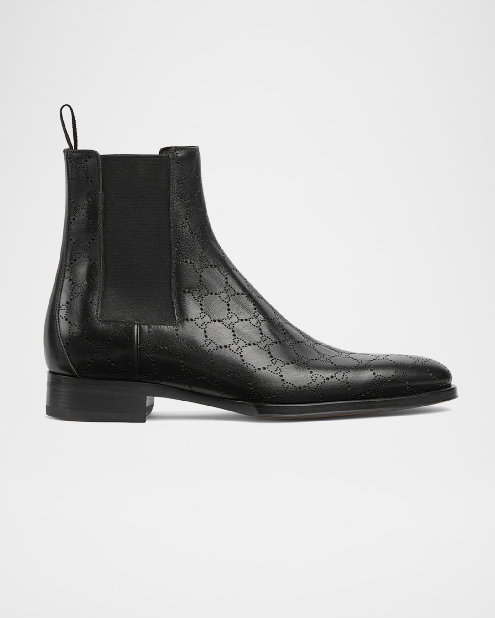 Gucci Men's GG Leather Chelsea Boots | Neiman Marcus