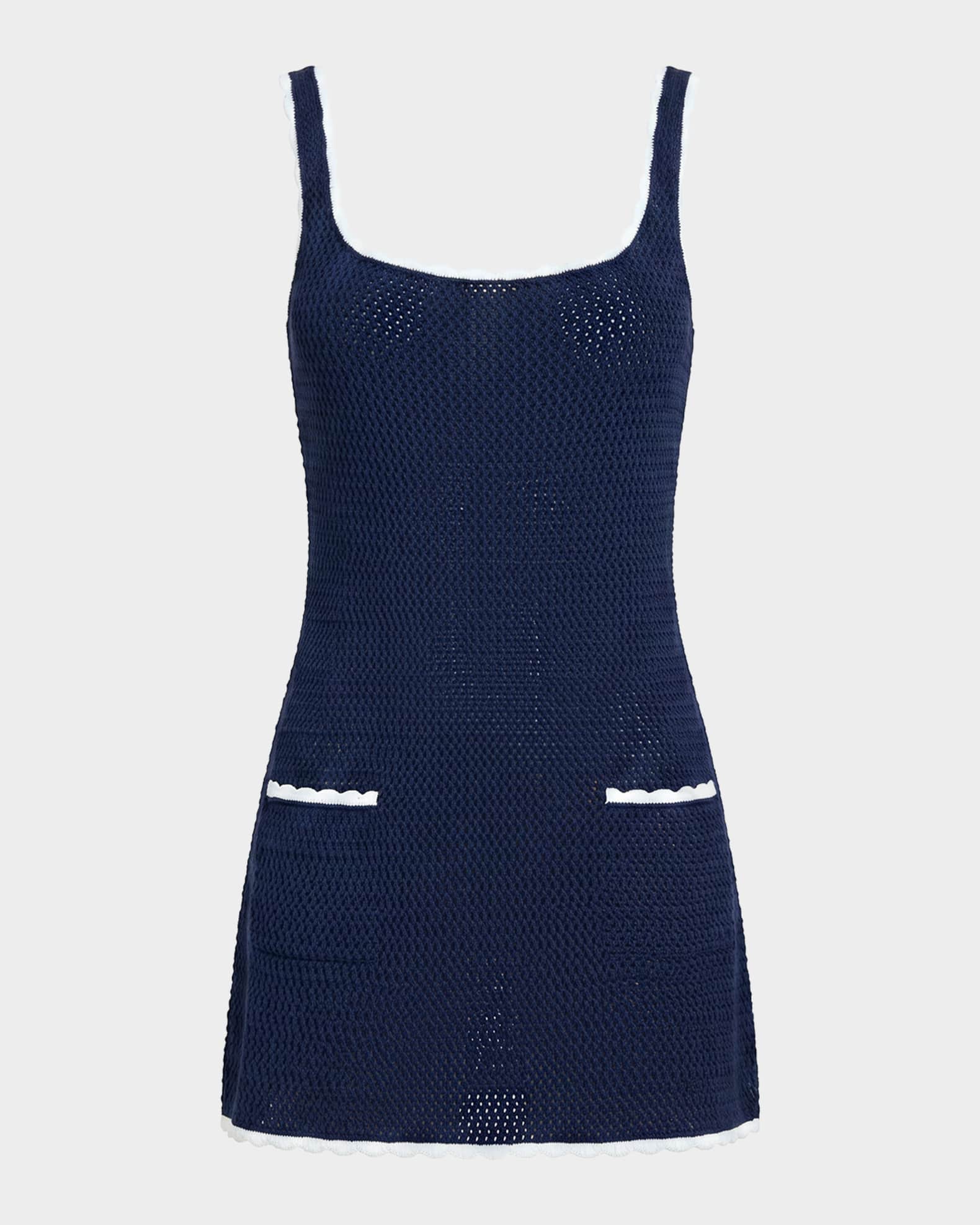 SEROYA Brianna Crochet Mini Dress | Neiman Marcus