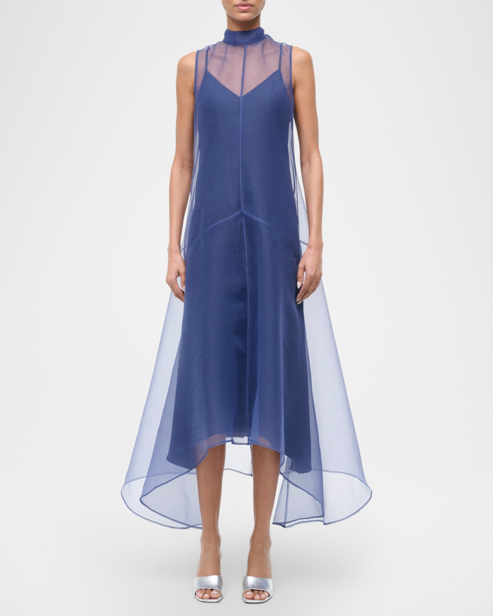 STAUD, Auden Dress in Navy, Size XS