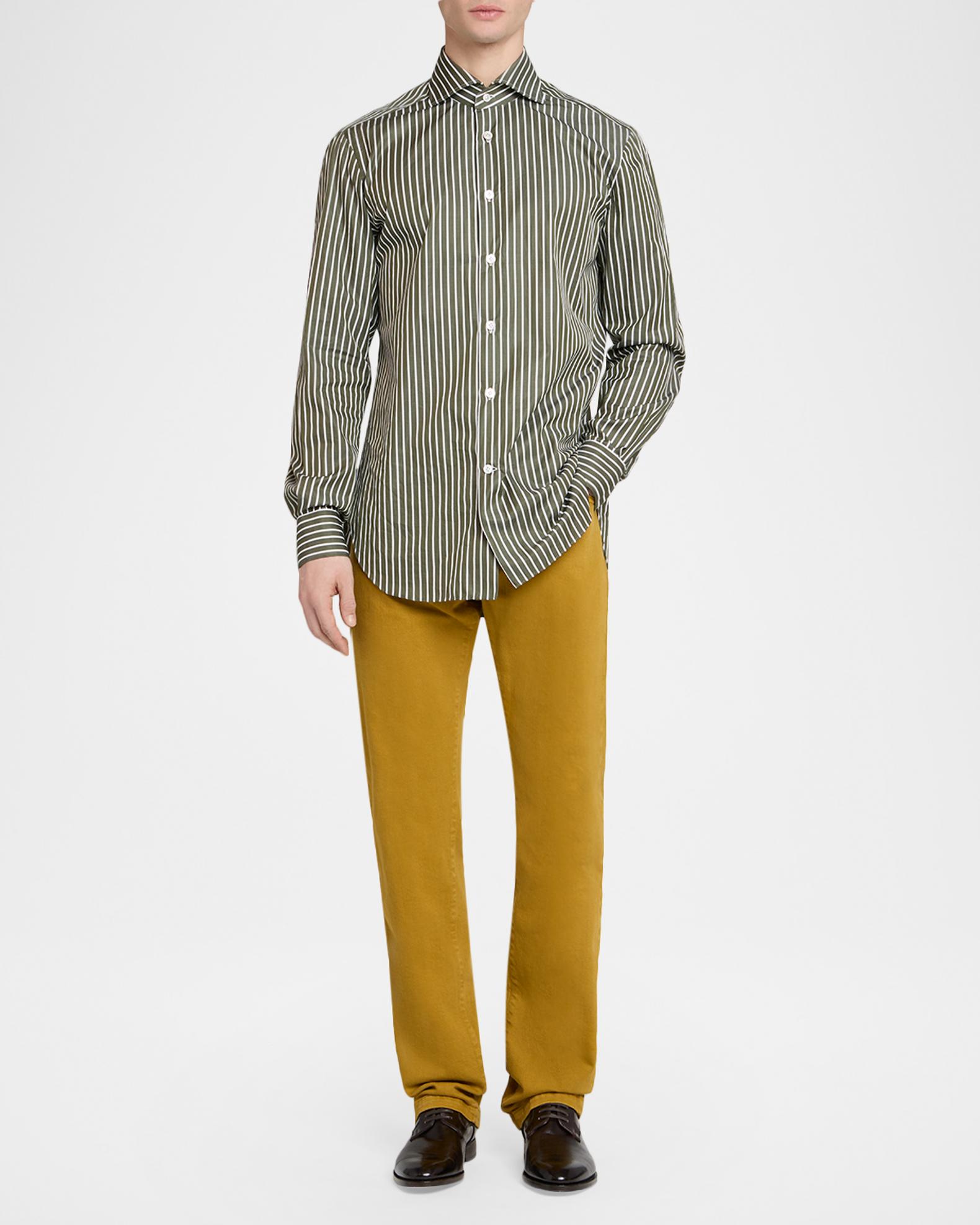 Kiton Men's Bengal Stripe Cotton Sport Shirt | Neiman Marcus
