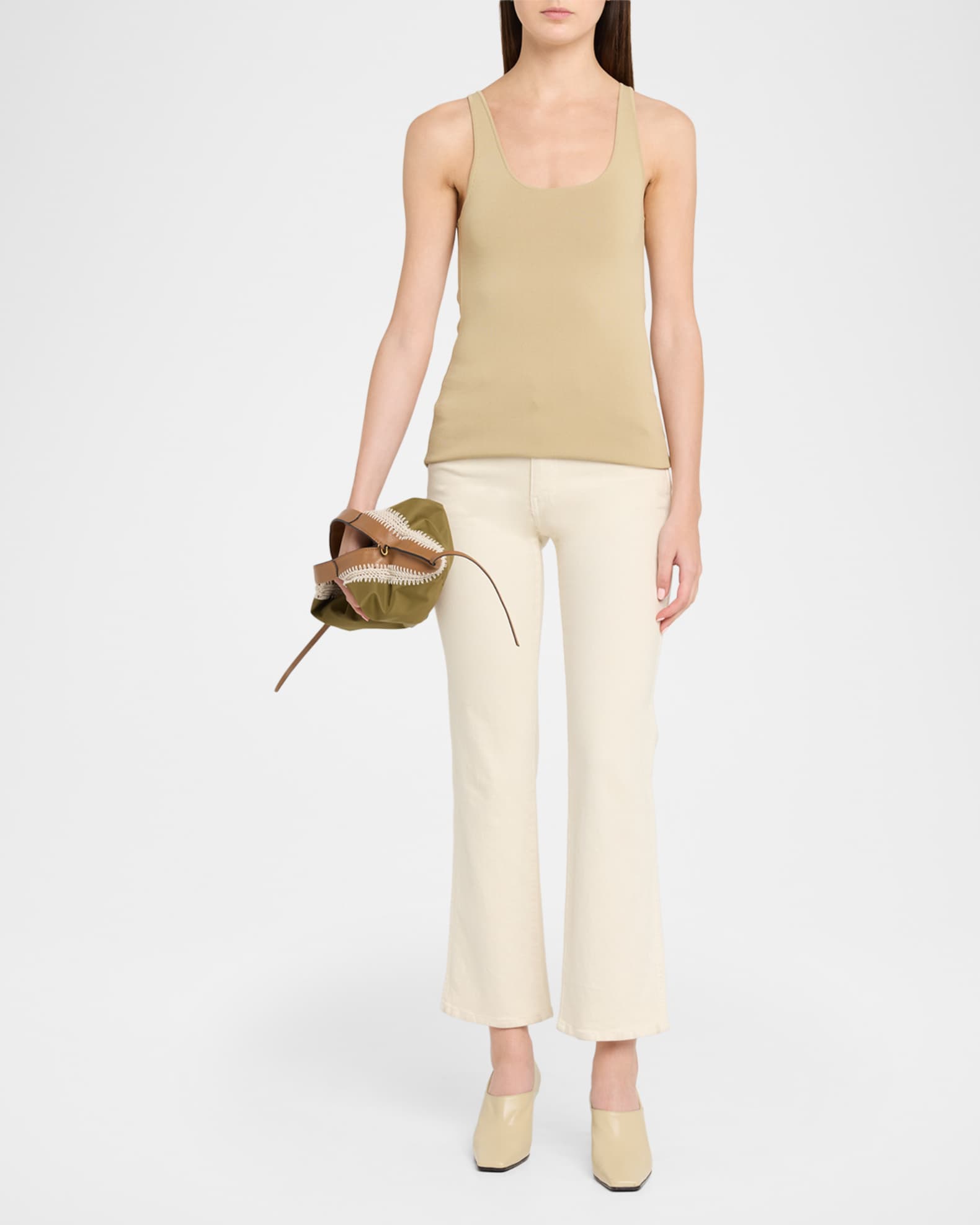 3.1 Phillip Lim Luna Large Contrast-Stitch Crossbody Bag | Neiman