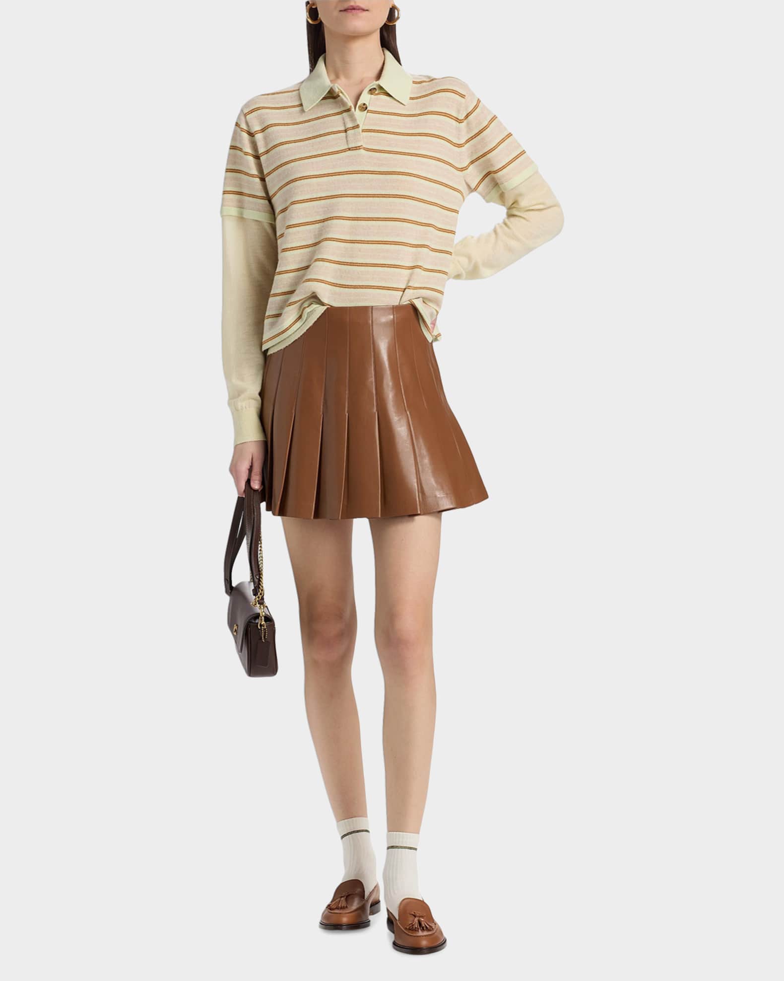 Guest in Residence Layered Stripe Cashmere Rugby Sweater | Neiman