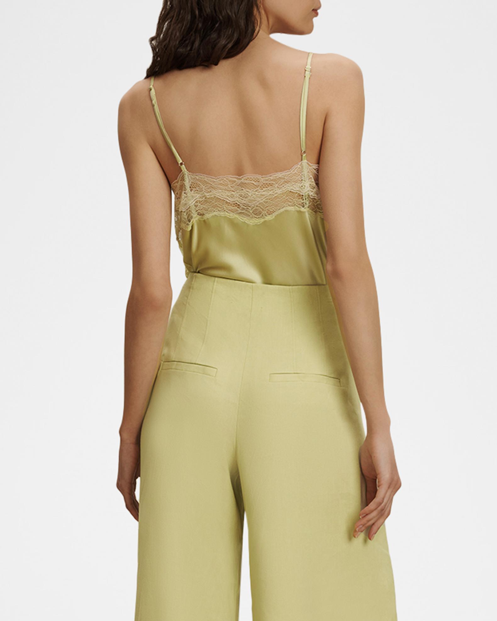 Veronica Beard Johanan Lace-Trim Silk Camisole | Neiman Marcus