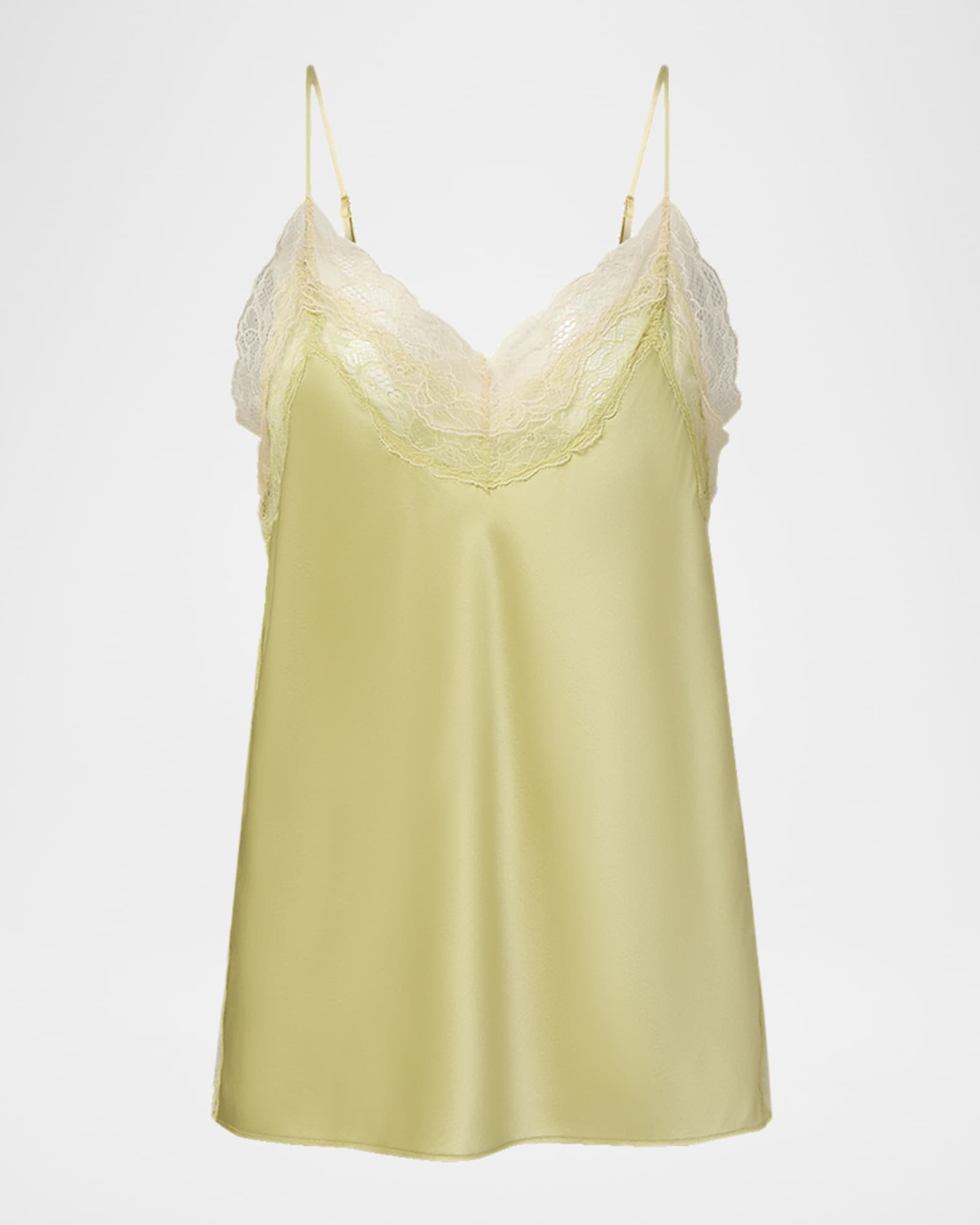 Veronica Beard Johanan Lace-Trim Silk Camisole | Neiman Marcus