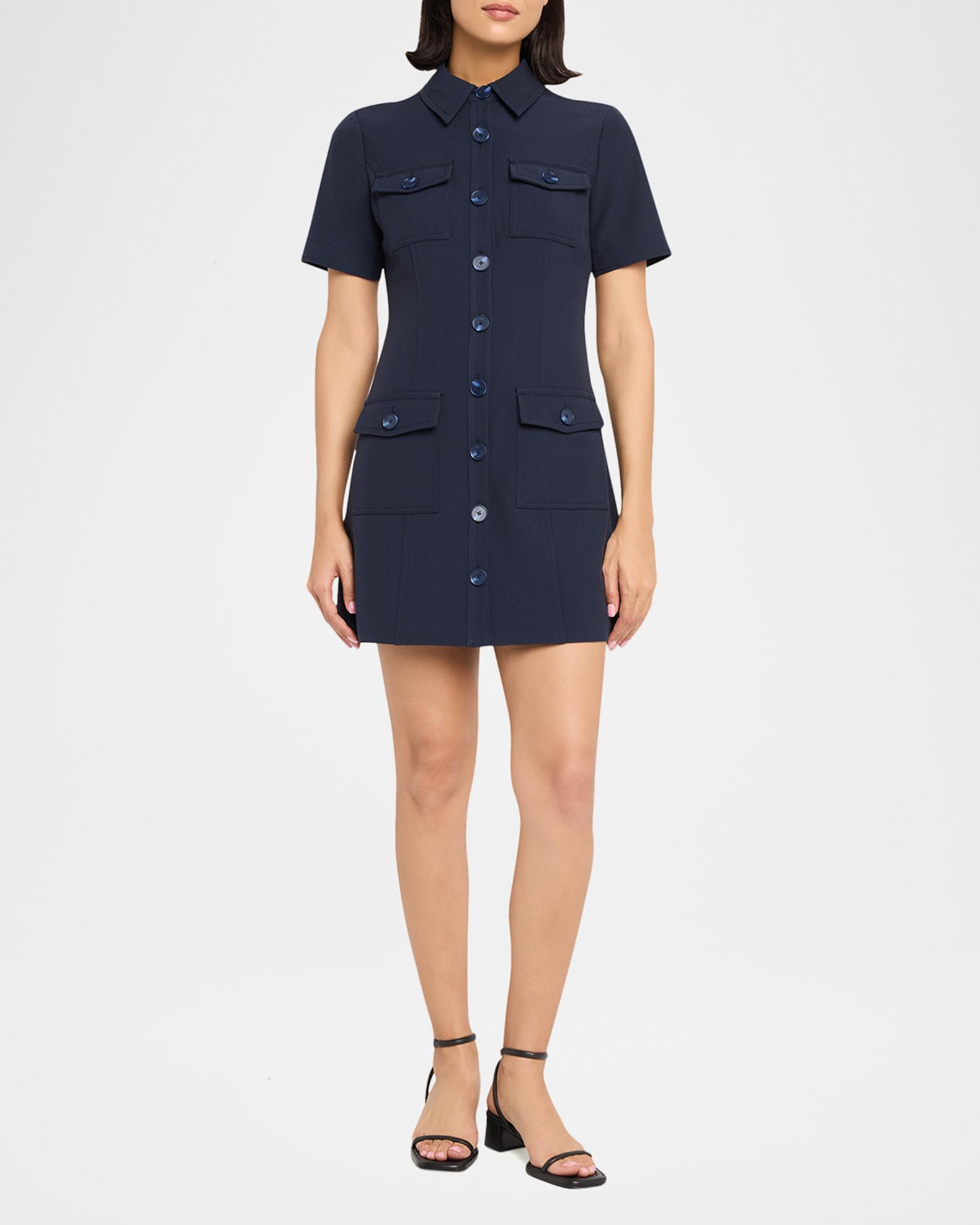 neiman marcus short dresses Toccin Lydia Short-Sleeve Mini Dress