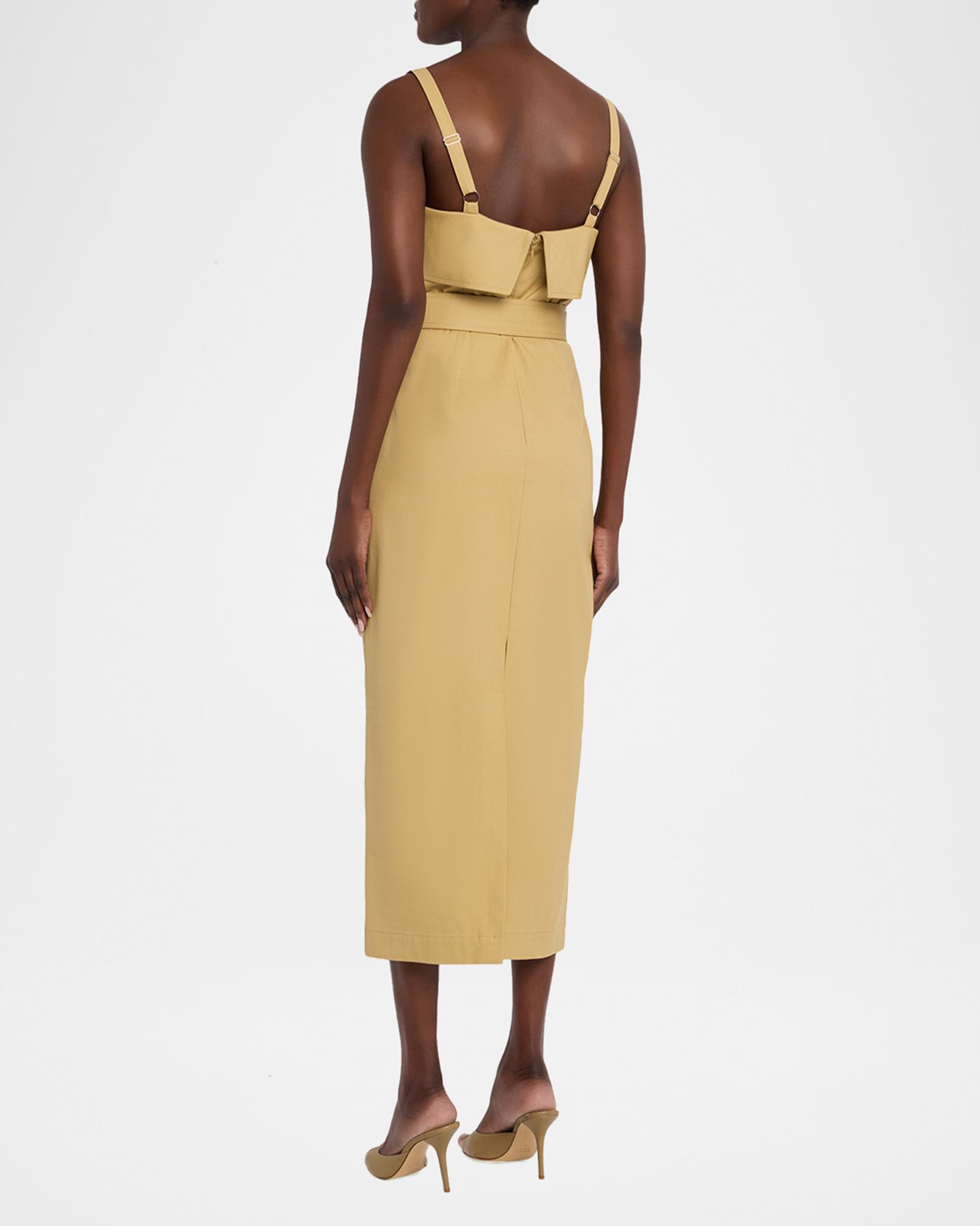 Toccin Theodora Belted Midi Dress | Neiman Marcus
