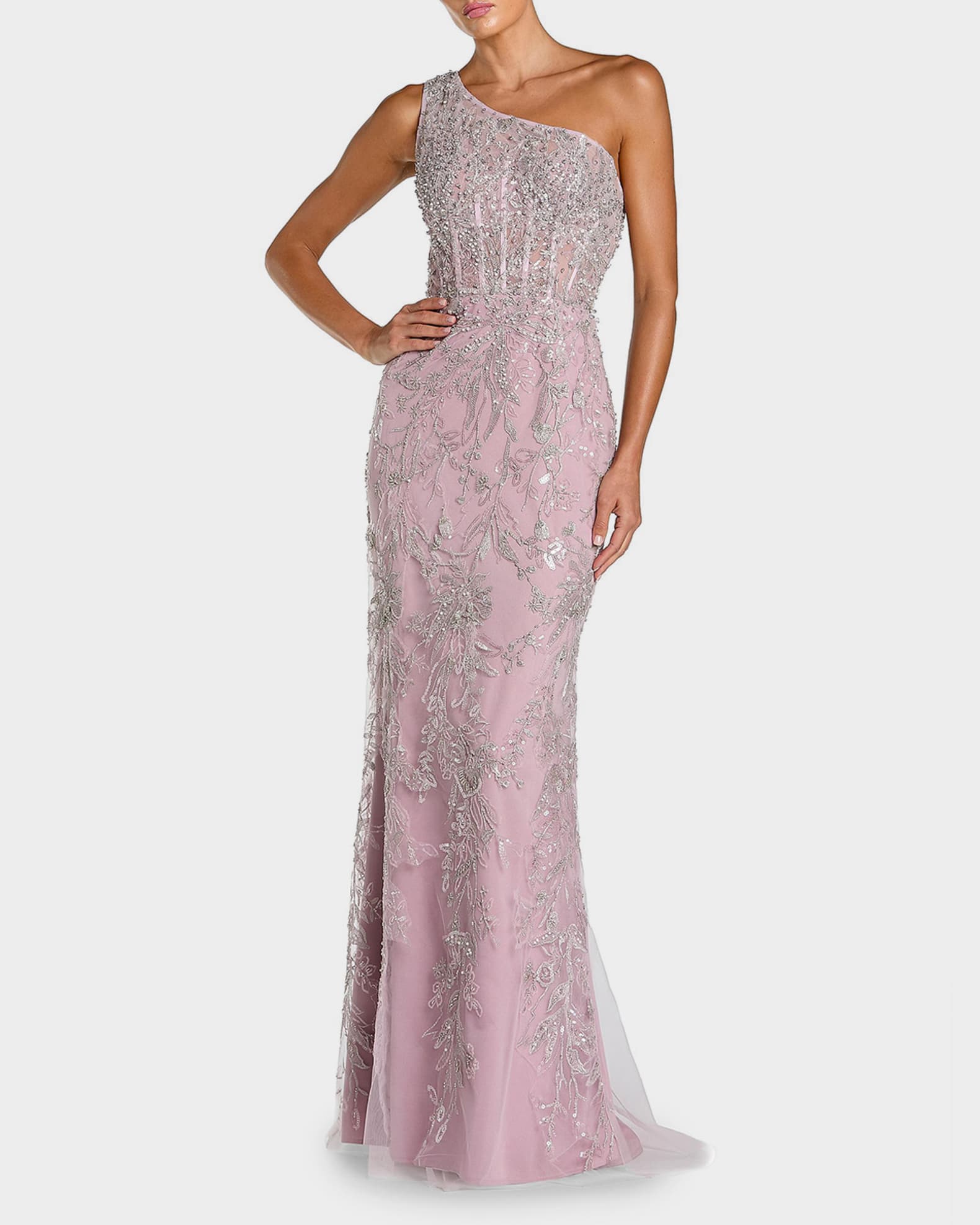 open lace back dress Sequined Flutter One Shoulder Fitted Midi Dress