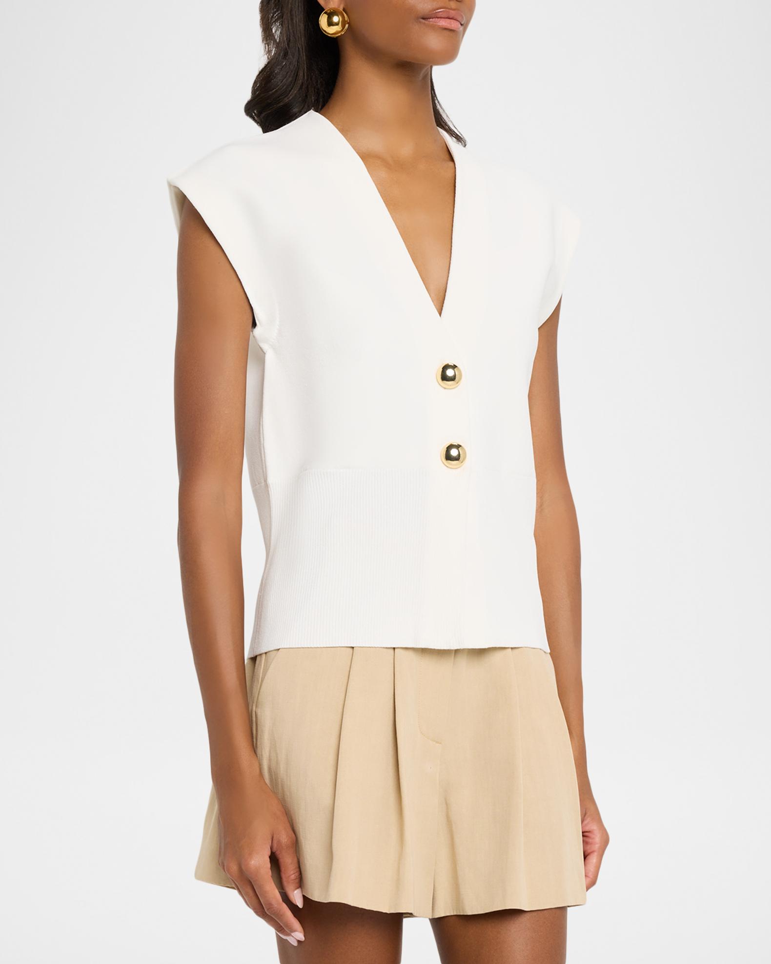 Veronica Beard Isador Knit Vest | Neiman Marcus