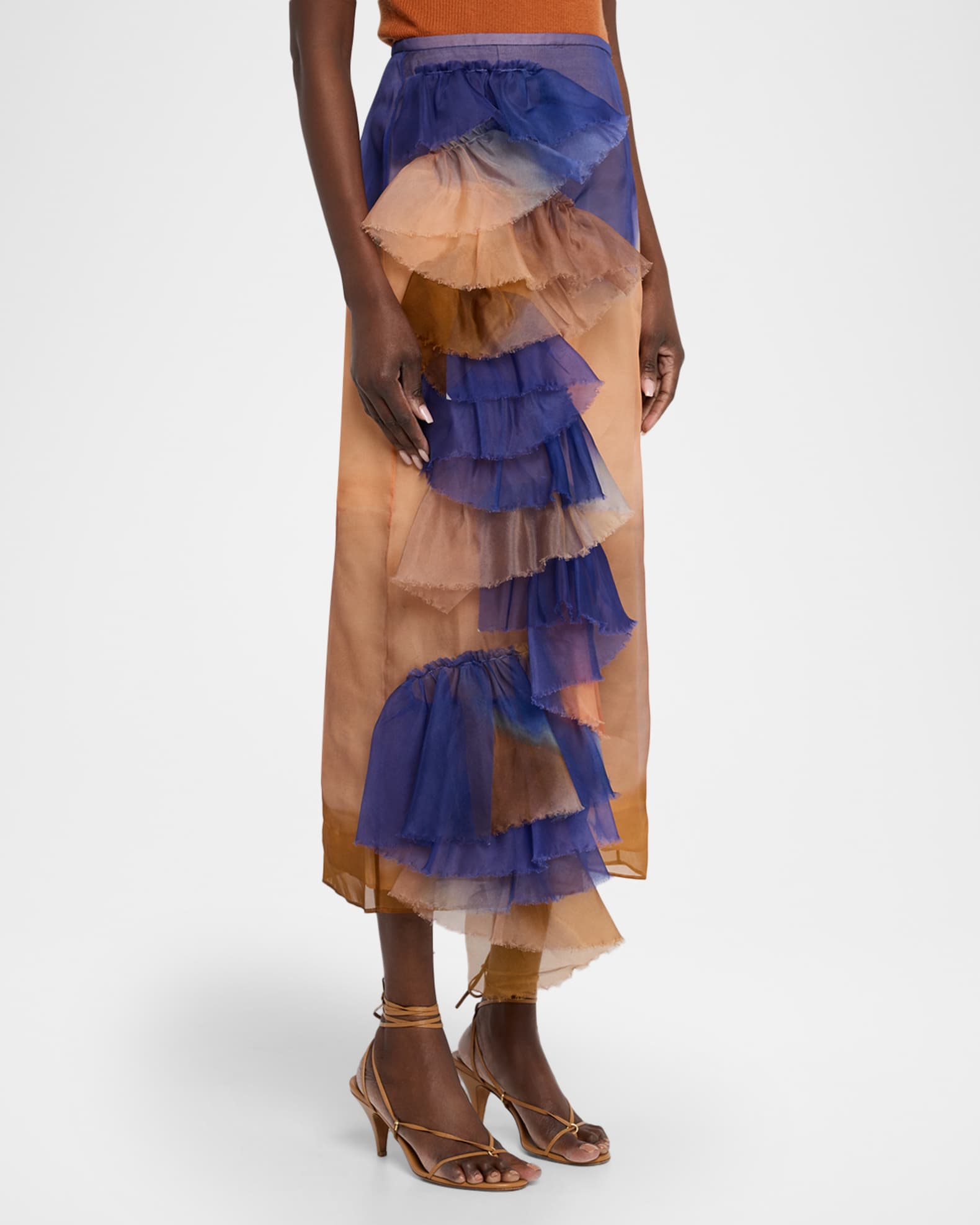 Ulla Johnson x Helen Frankenthaler Yelena Ruffled Silk-Organza