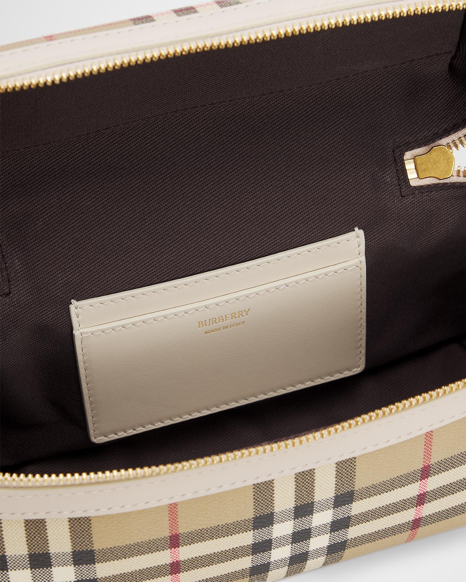 Burberry Check Leather Vanity Bag | Neiman Marcus