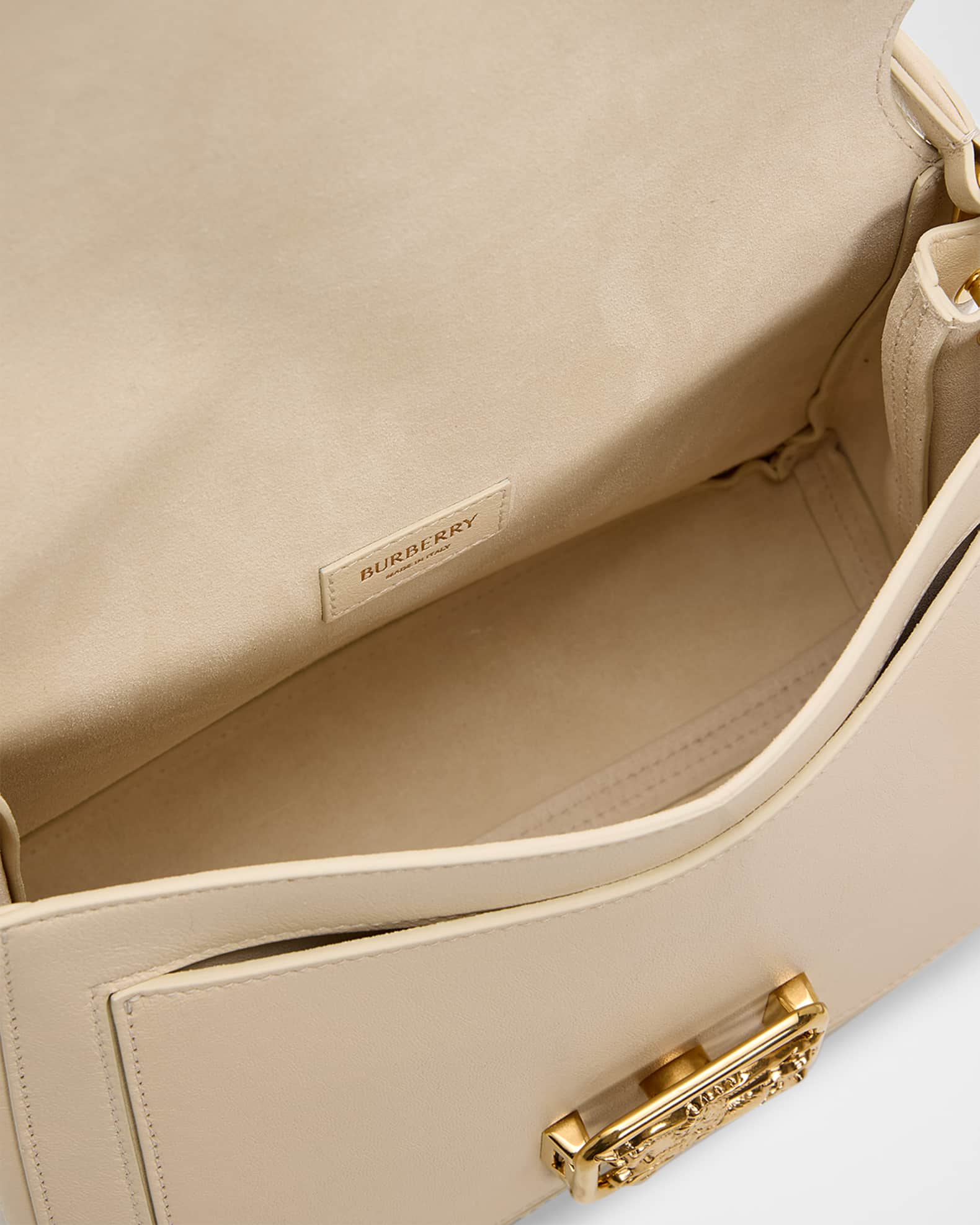 Burberry Rider Small Leather Top Handle Bag | Neiman Marcus