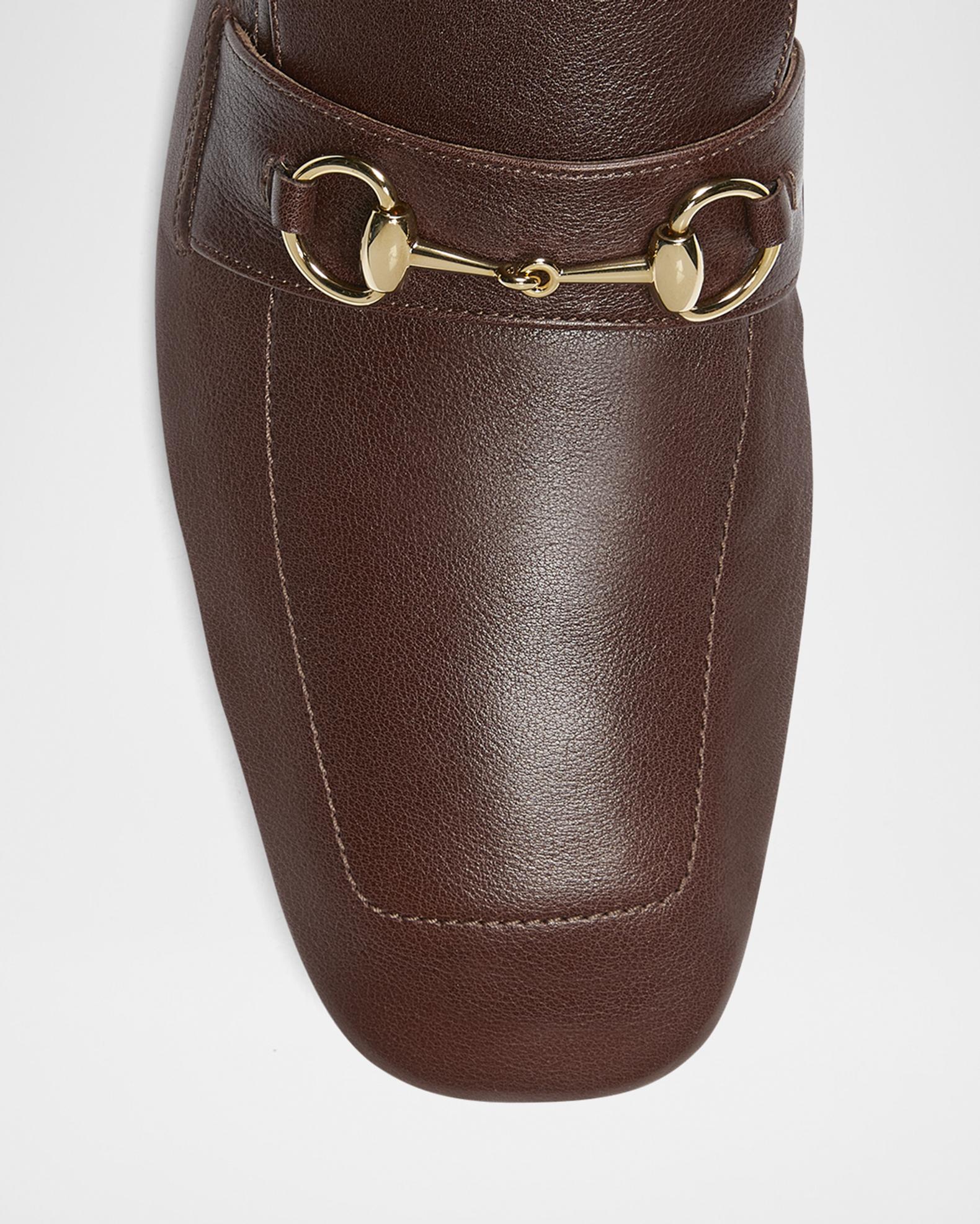 Gucci Men's La Famiglia Leather Horsebit Loafers | Neiman Marcus