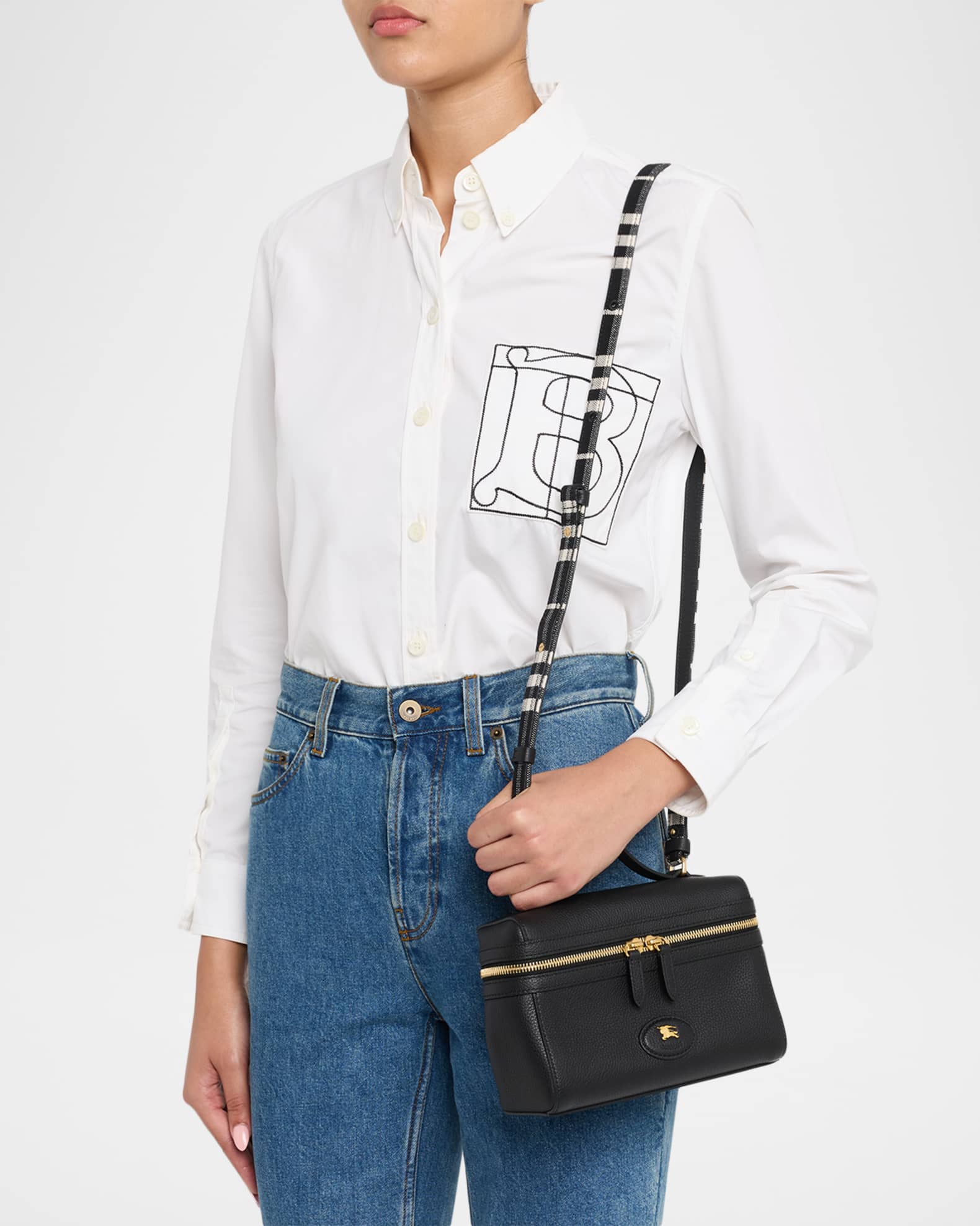 Burberry Bloomsbury Leather Vanity Bag | Neiman Marcus