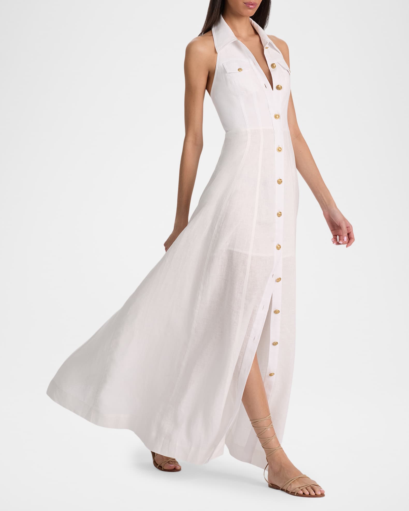 kendall linen dress alice + olivia Kendall Linen Maxi Dress, Size 6
