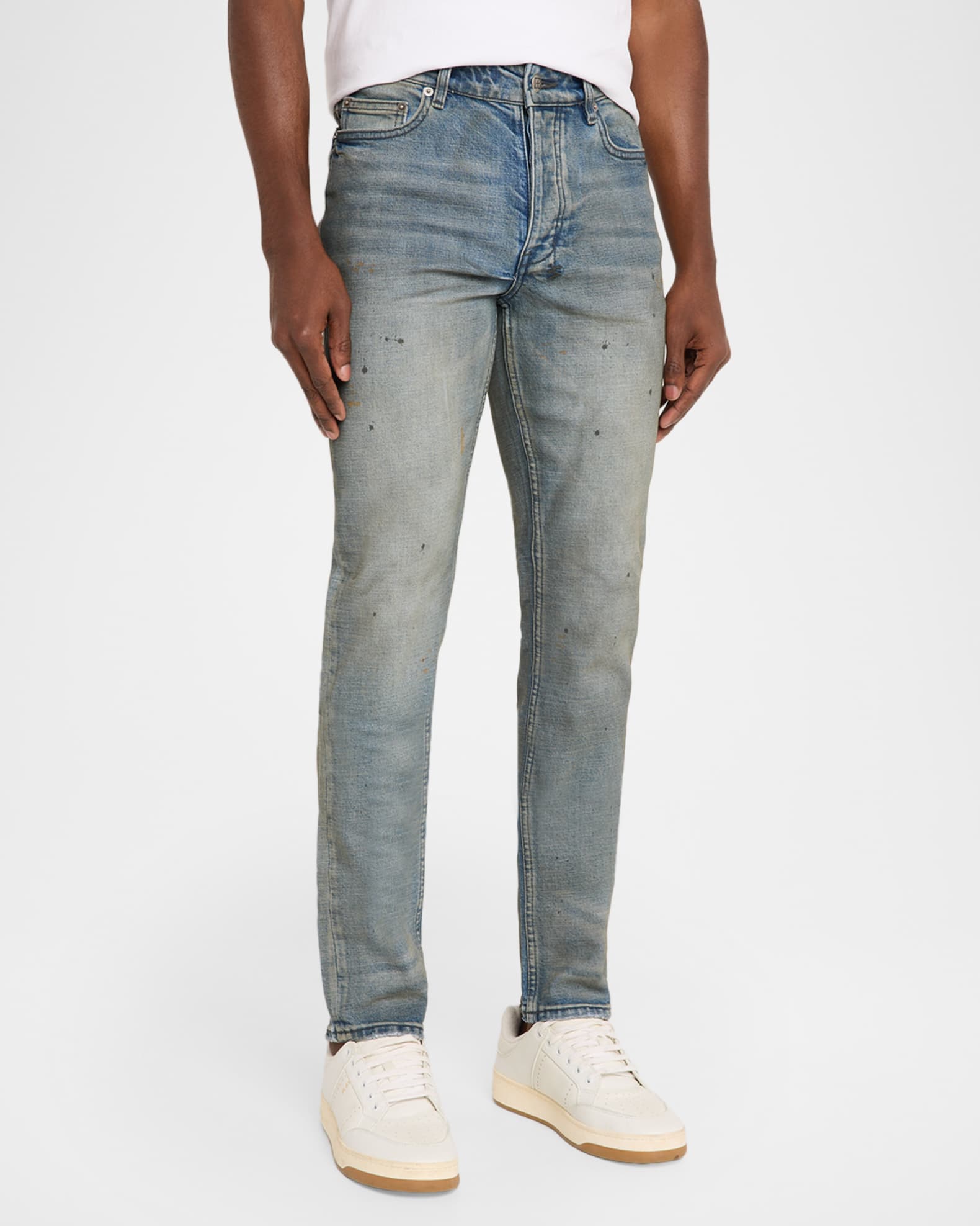Ksubi Men's Chitch Paint Splatter Skinny Jeans | Neiman Marcus