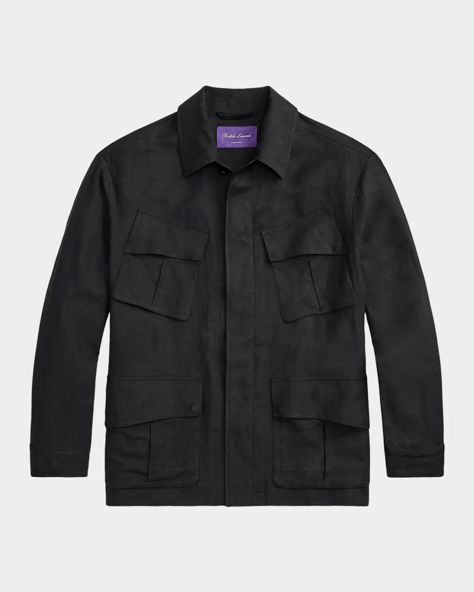【タグ付】 RalphLauren PurpleLabel リネンJK Ralph Lauren Purple Label Men's Silk-Linen Field Jacket | Neiman