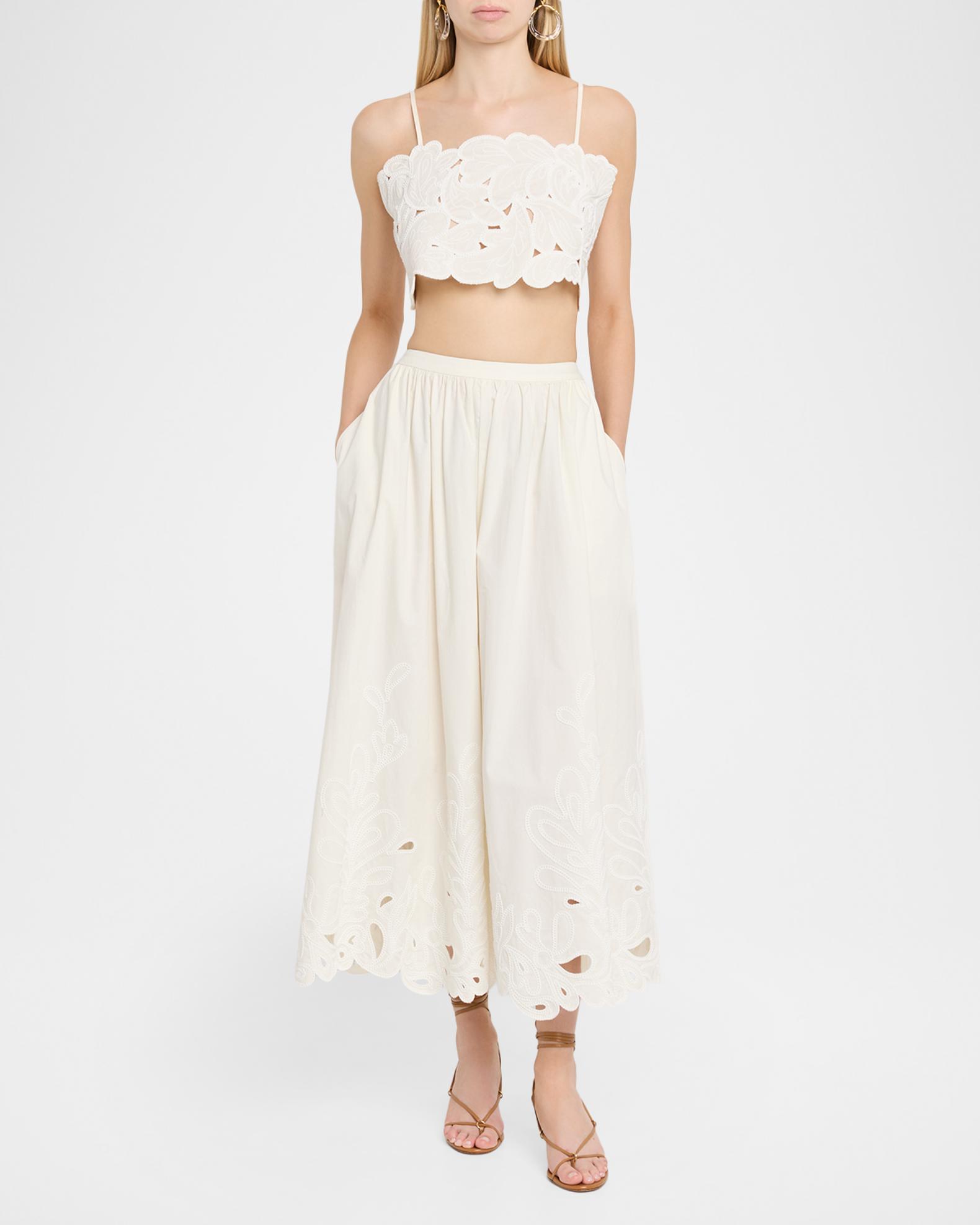 Cinq à Sept Espe Paisley Bloom Midi Skirt | Neiman Marcus