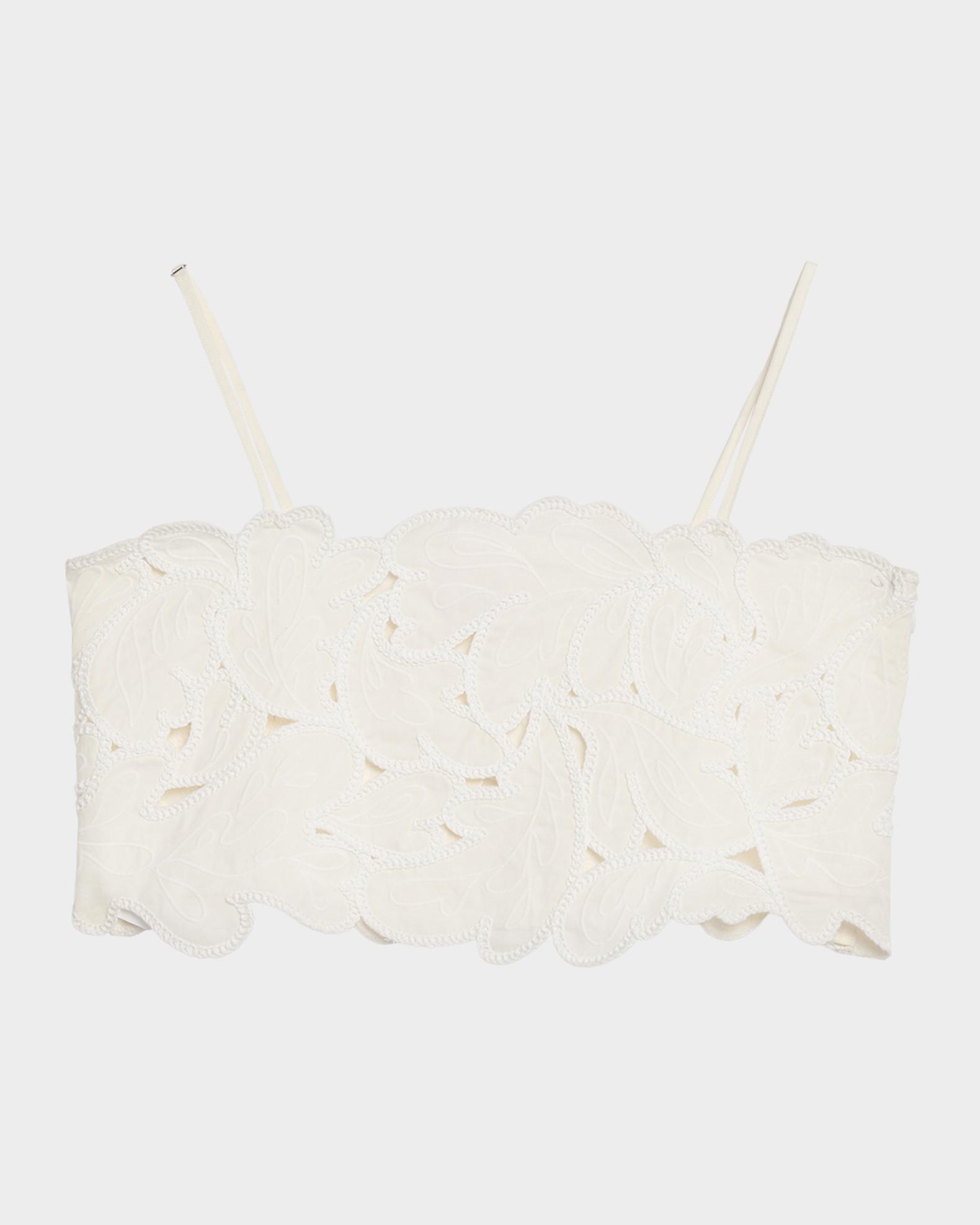 Cinq à Sept Caterina Paisley Bloom Crop Top | Neiman Marcus
