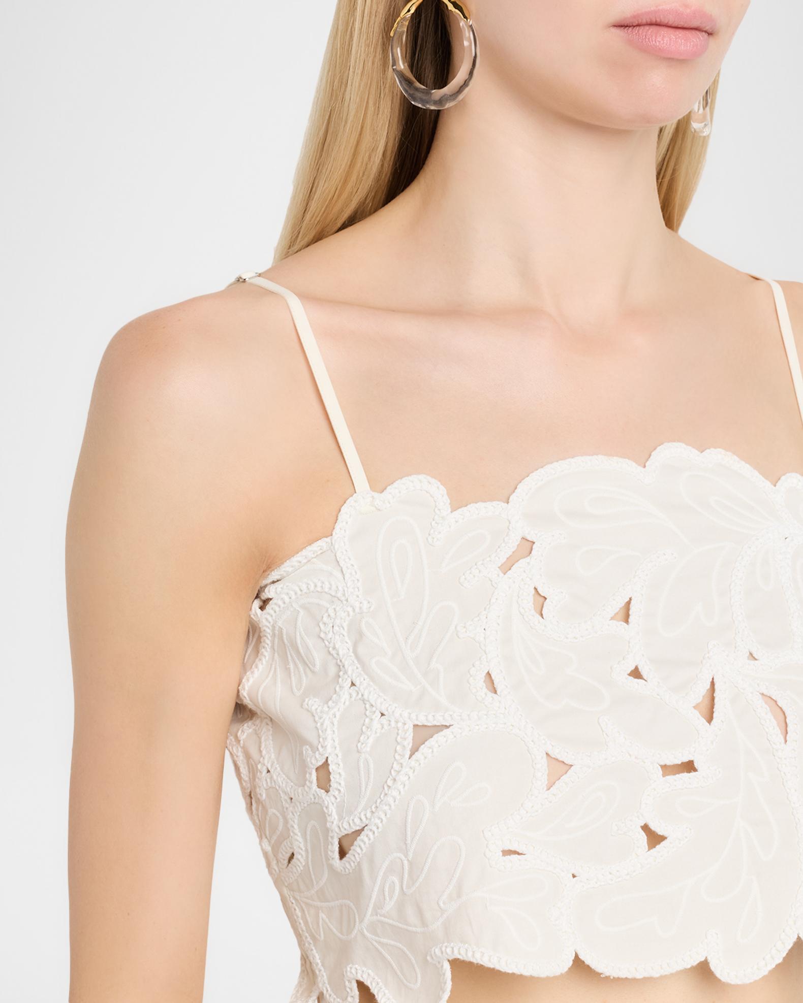 Cinq à Sept Caterina Paisley Bloom Crop Top | Neiman Marcus