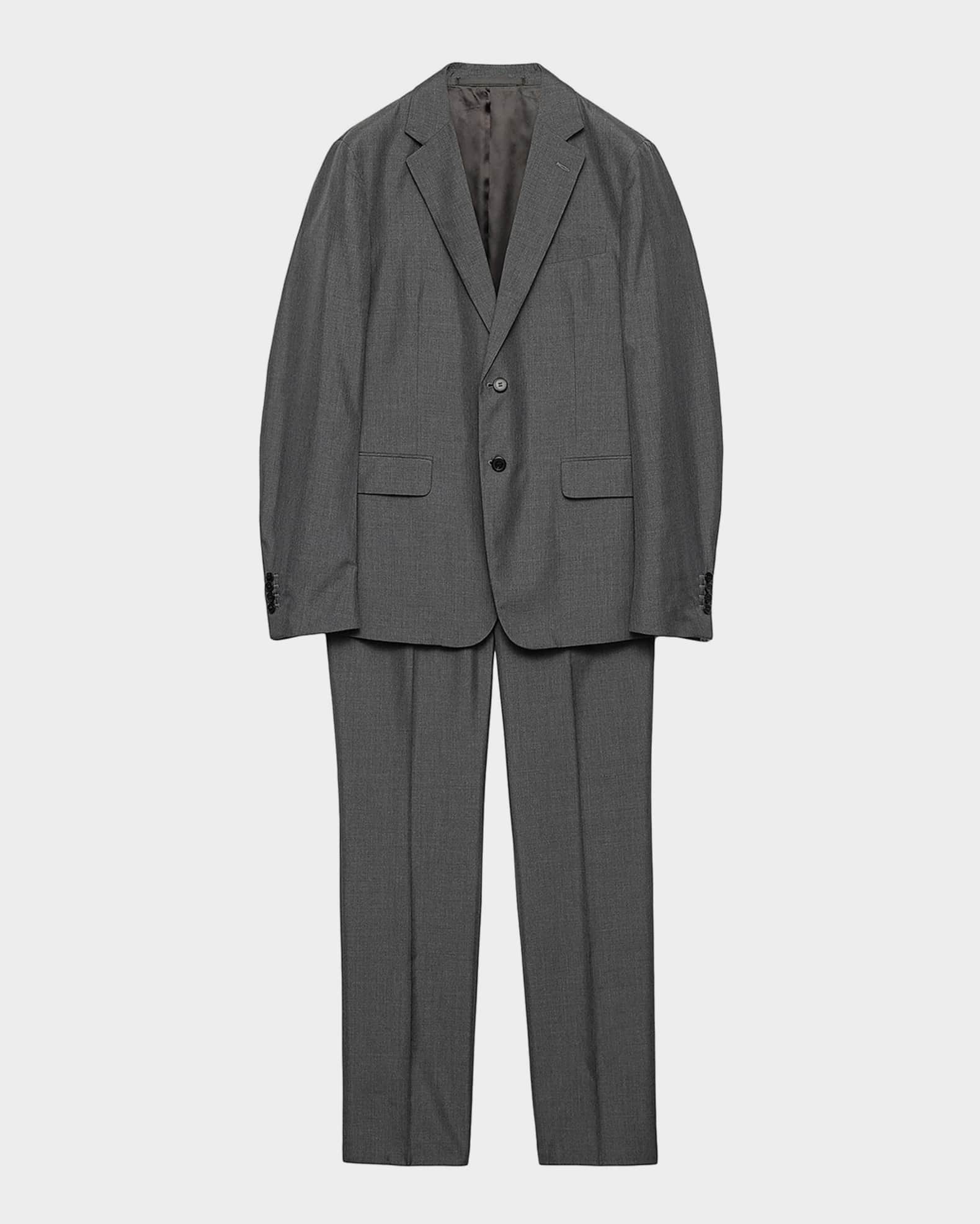 Prada Men's Silk Single-Breasted Two-Piece Suit | Neiman Marcus