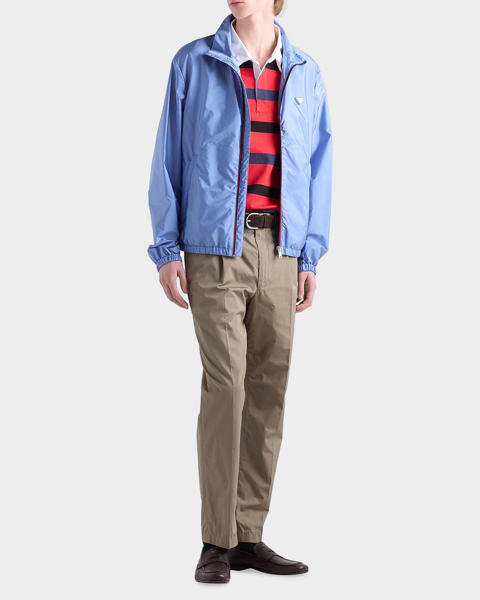 Prada Men's Re-Nylon Zip Jacket | Neiman Marcus