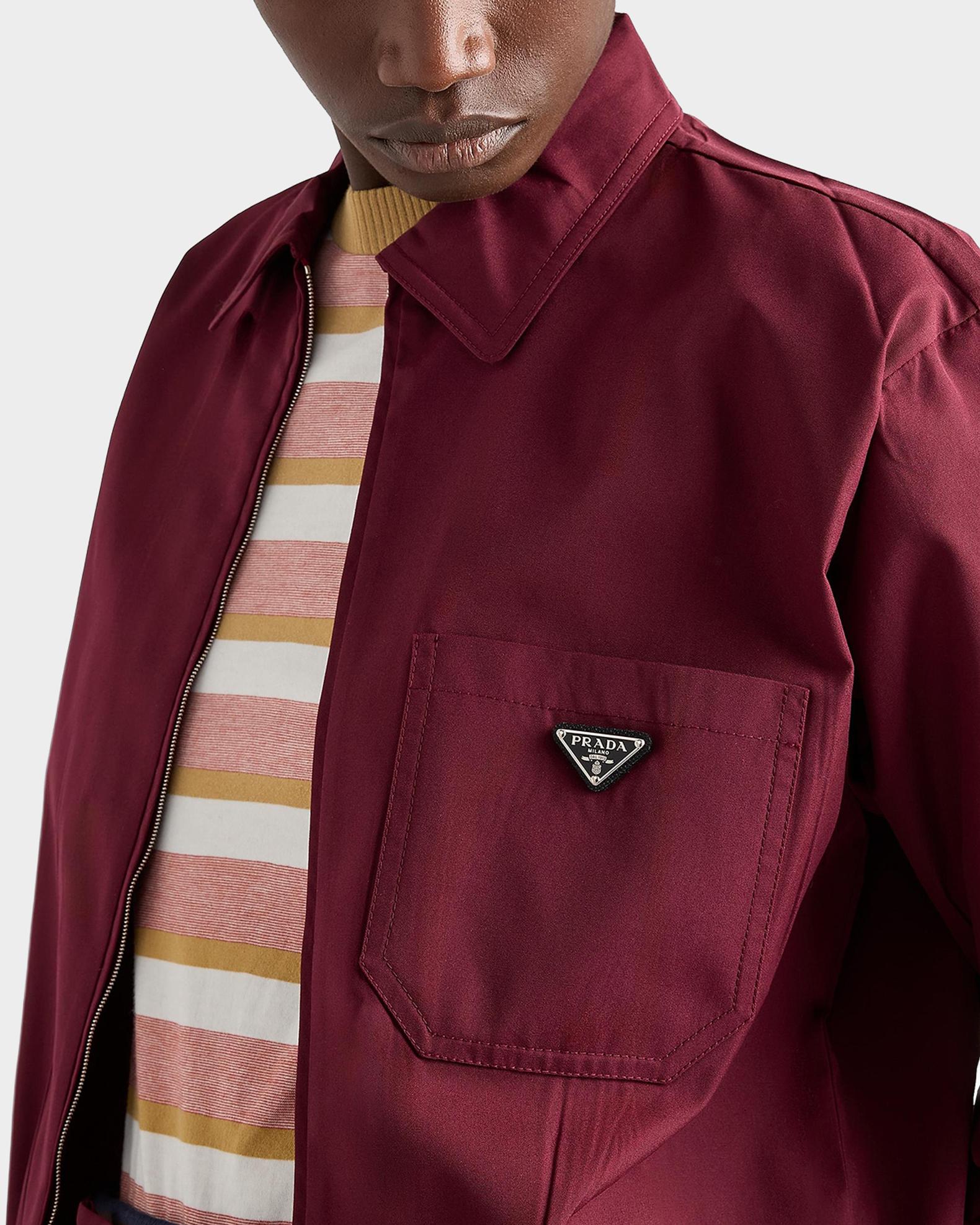 Prada Zip-Front Poplin Jacket | Neiman Marcus