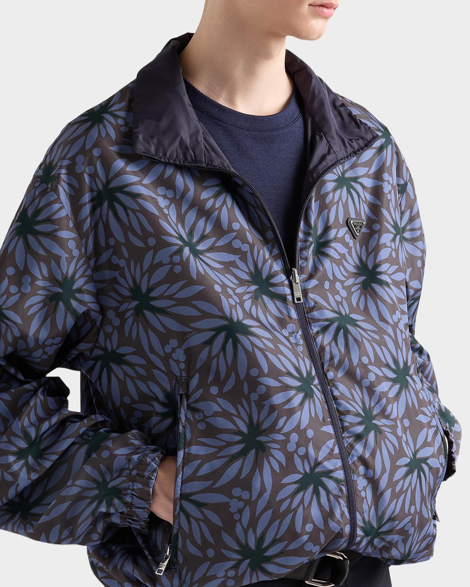 Prada Men's Reversible Re-Nylon Jacket | Neiman Marcus