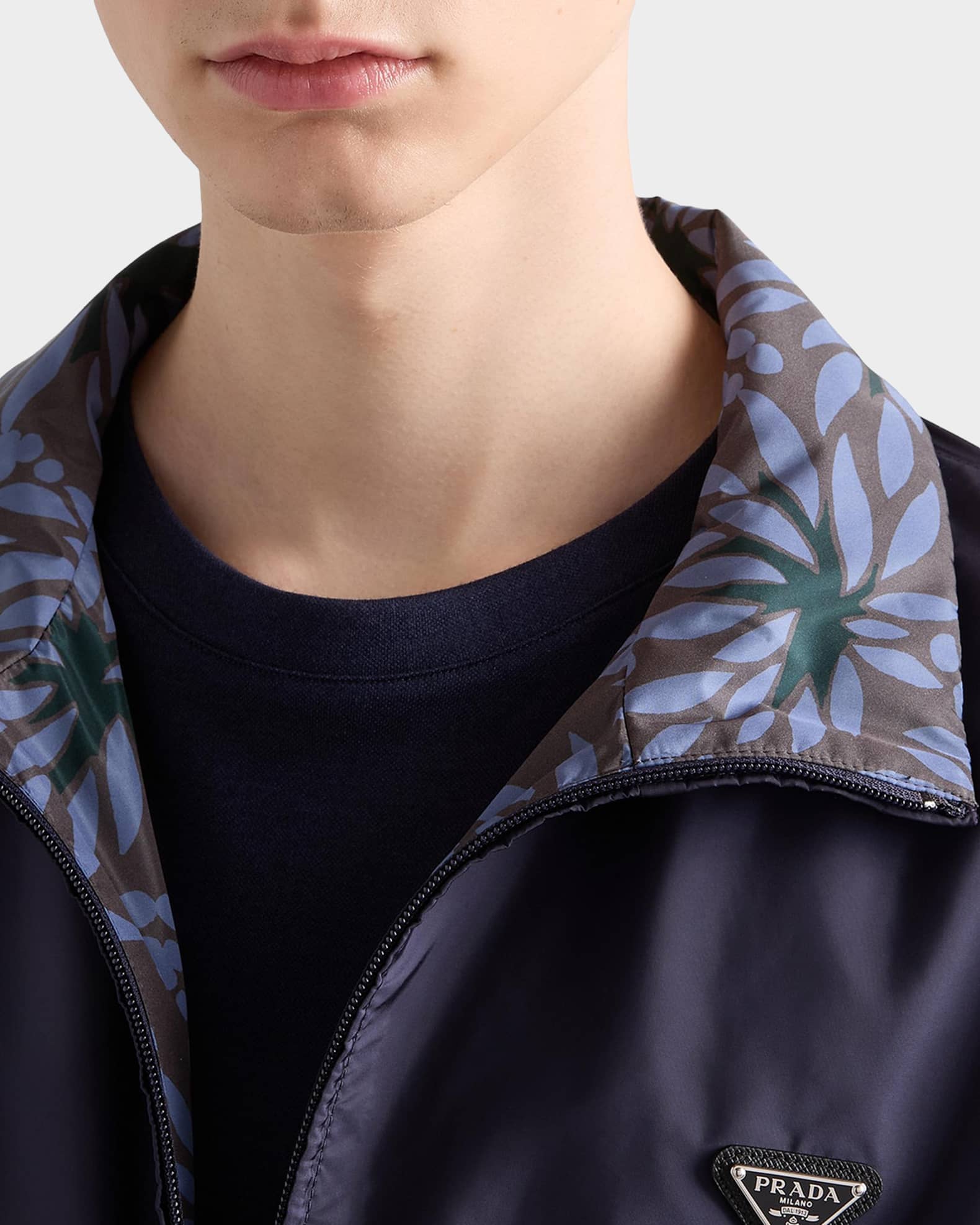 Prada Men's Reversible Re-Nylon Jacket | Neiman Marcus