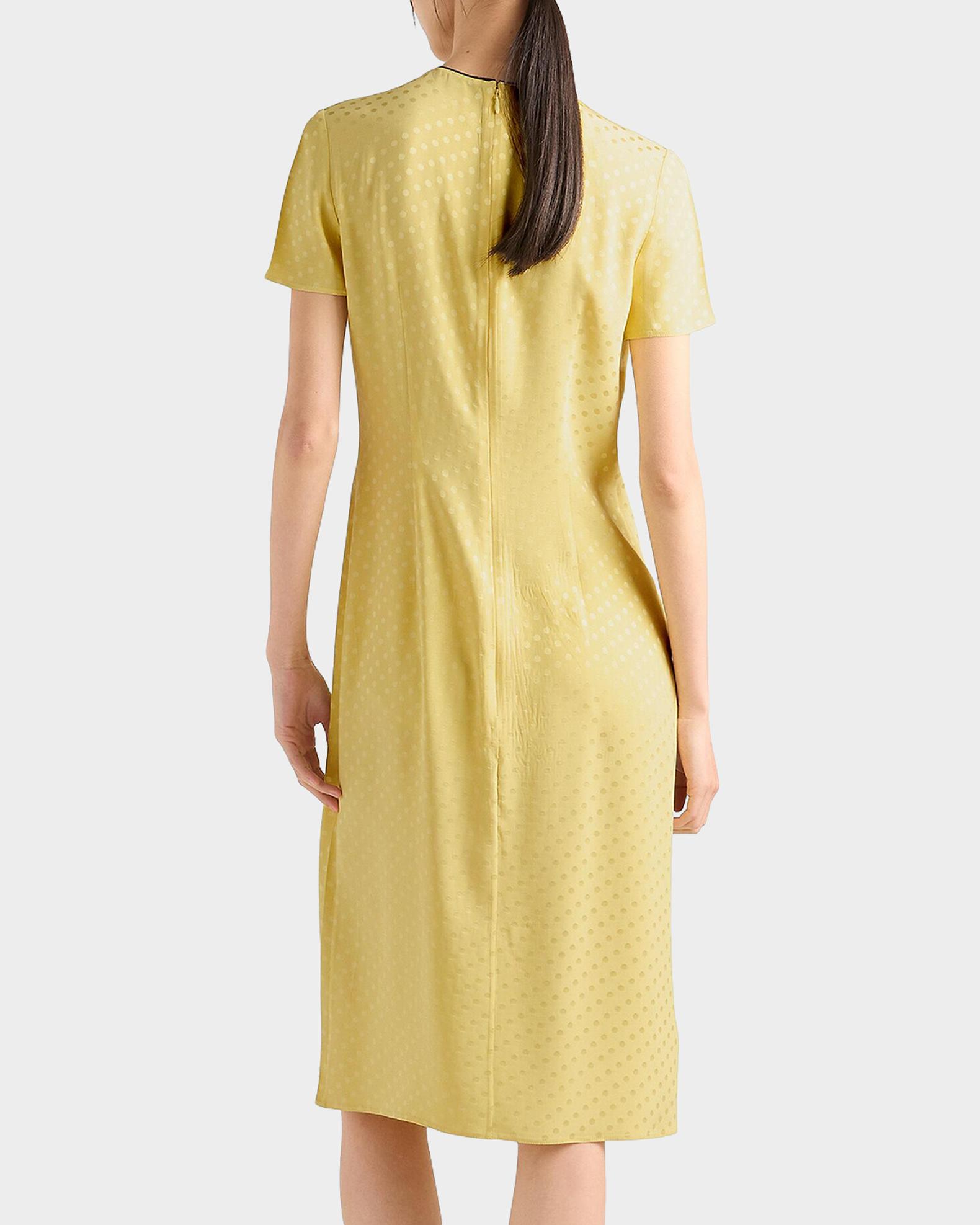 green emerald velvet dress Prada Butter Yellow Floor Length Pleated Dress