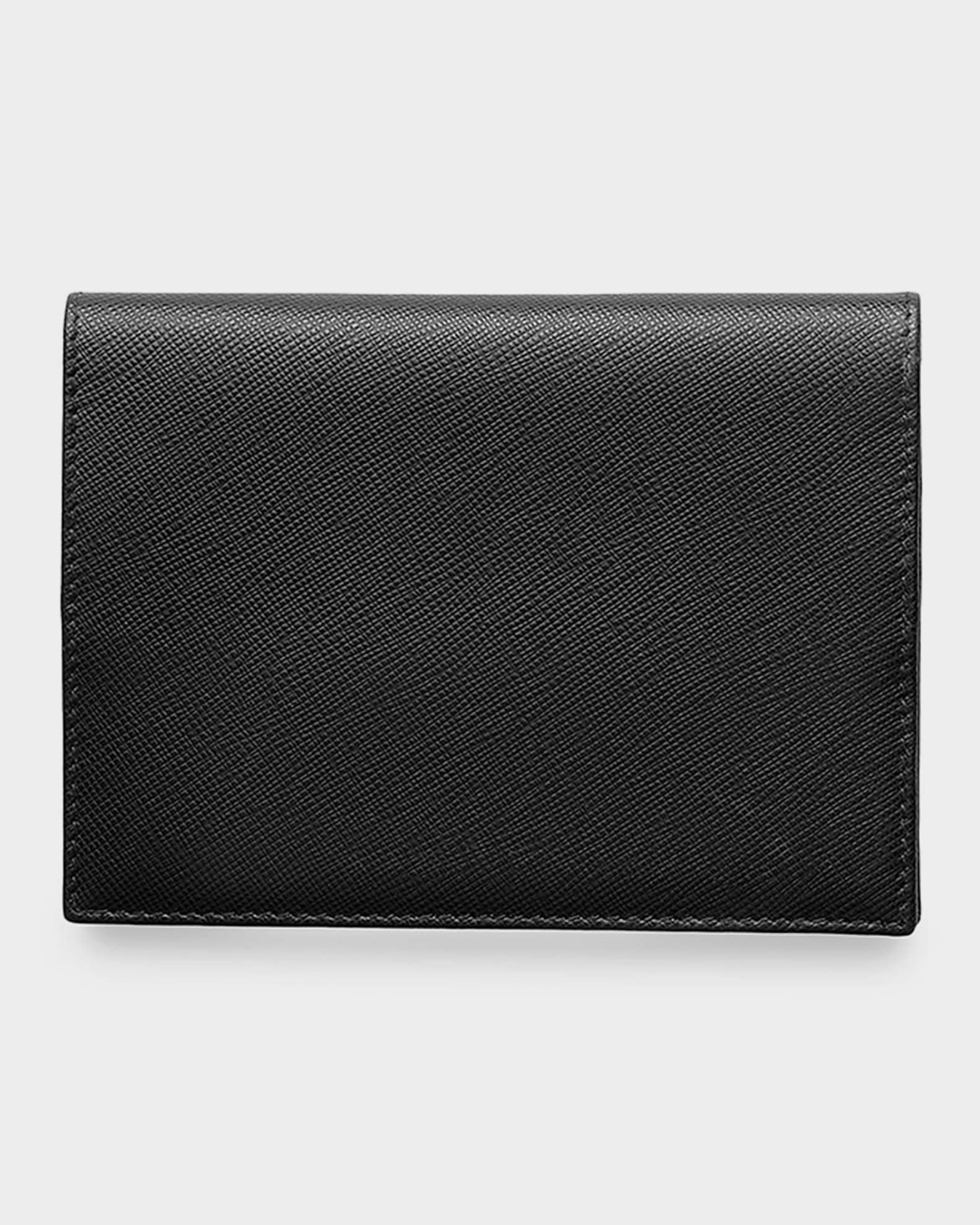Prada Saffiano Leather Lips-Print Bifold Wallet | Neiman Marcus