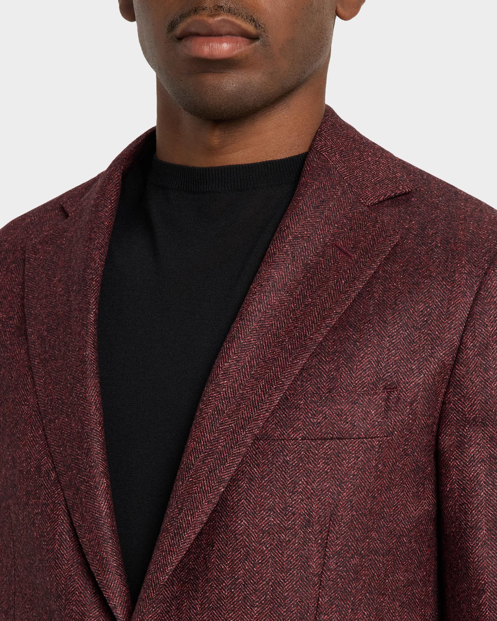 Kiton Melange Herringbone Wool Sport Coat | Neiman Marcus