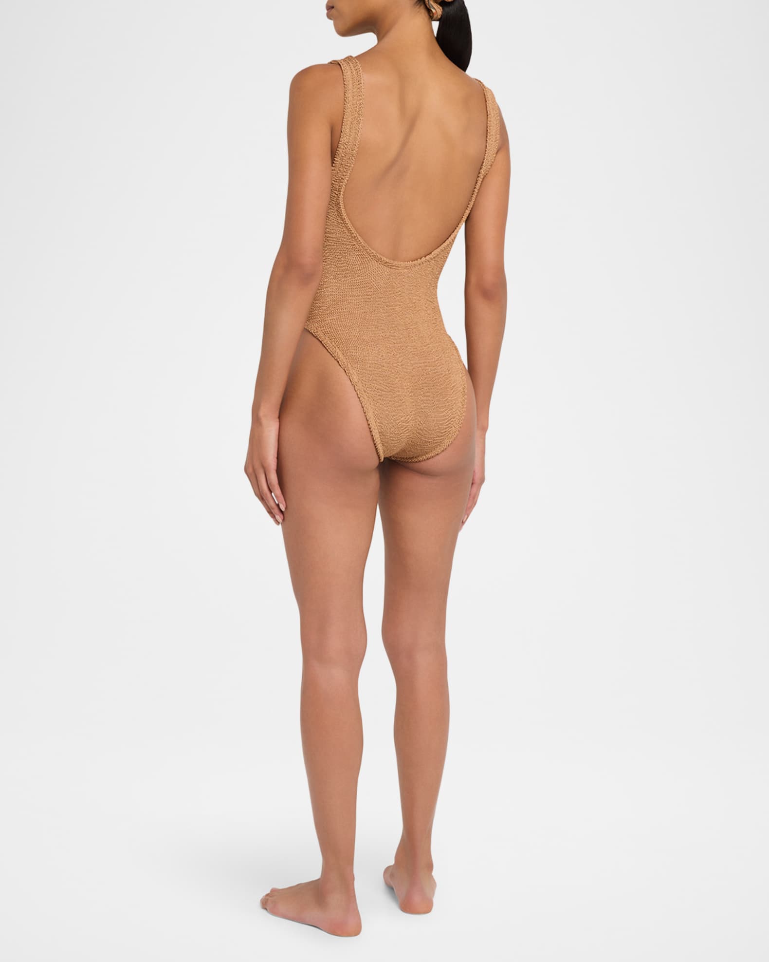BURBERRY - eruma Burberry x Hunza G Domino One-Piece Swimsuit | Neiman Marcus