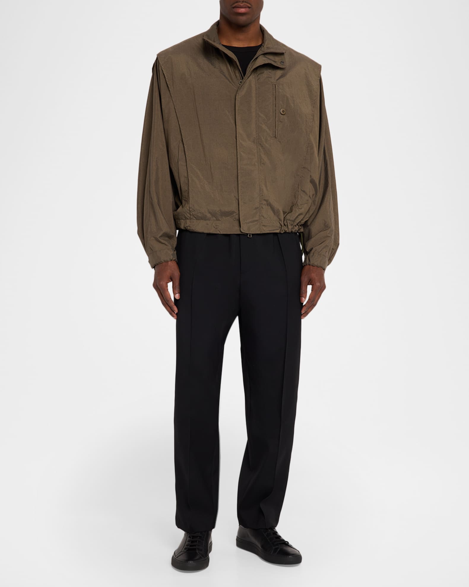 IM MEN Men's Fishing Net Nylon Jacket | Neiman Marcus