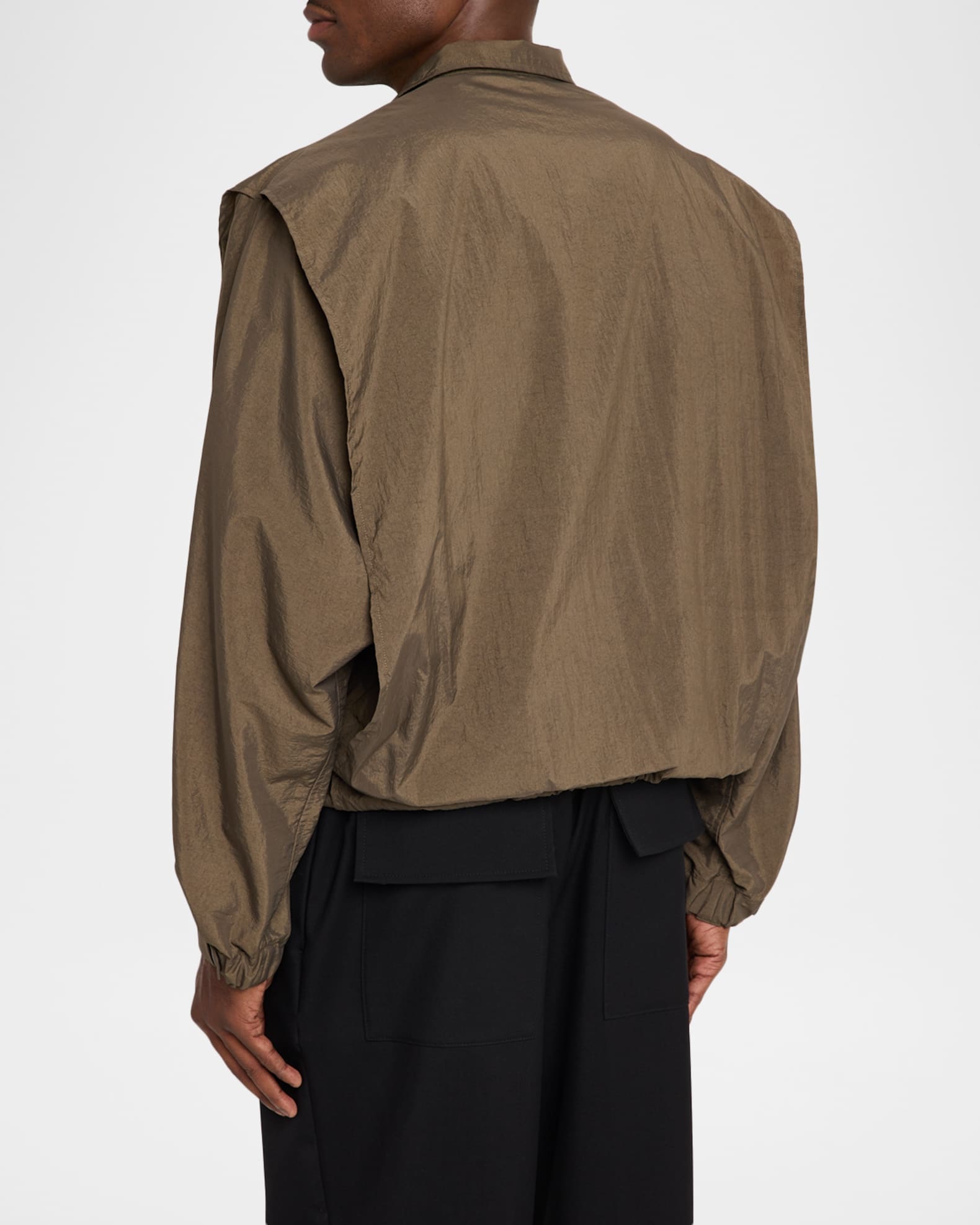 IM MEN Men's Fishing Net Nylon Jacket | Neiman Marcus