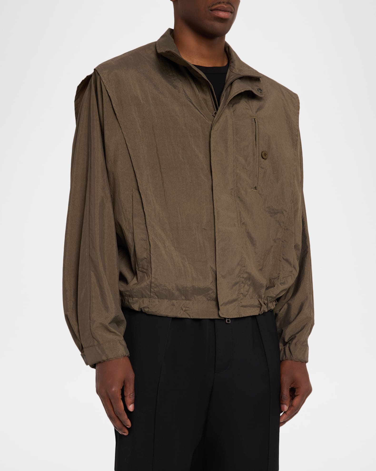 IM MEN Men's Fishing Net Nylon Jacket | Neiman Marcus