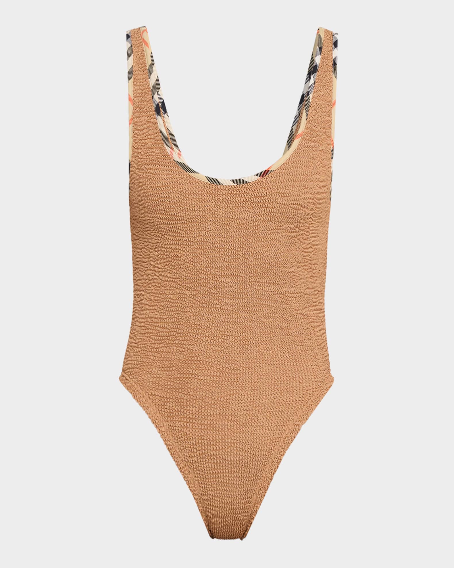 【sana】Burberry ワンピース Burberry x Hunza G Faye Scoop One-Piece Swimsuit | Neiman Marcus