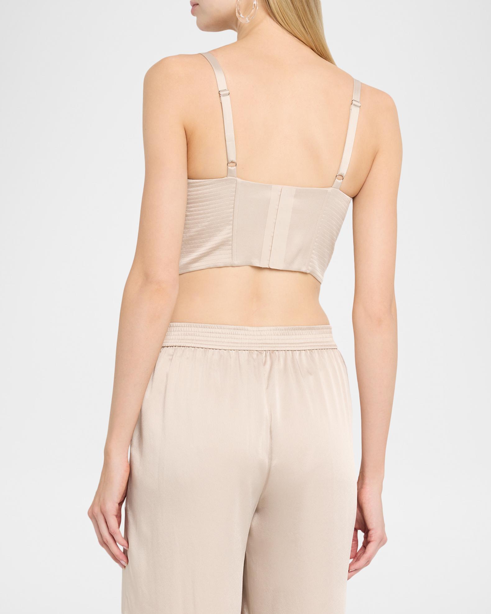 L'AGENCE Nysa Satin Bustier Top | Neiman Marcus