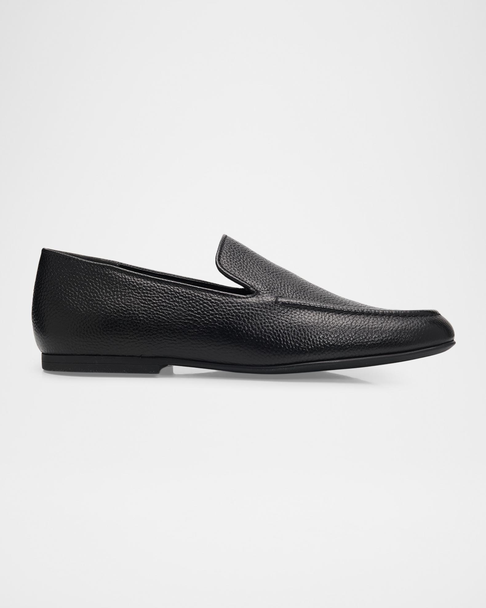 NWOT Vince. Men’s Leather Slip On Shoes Amazon.com | Vince Sanders Sycamore Green 11 M | Loafers  main image 2