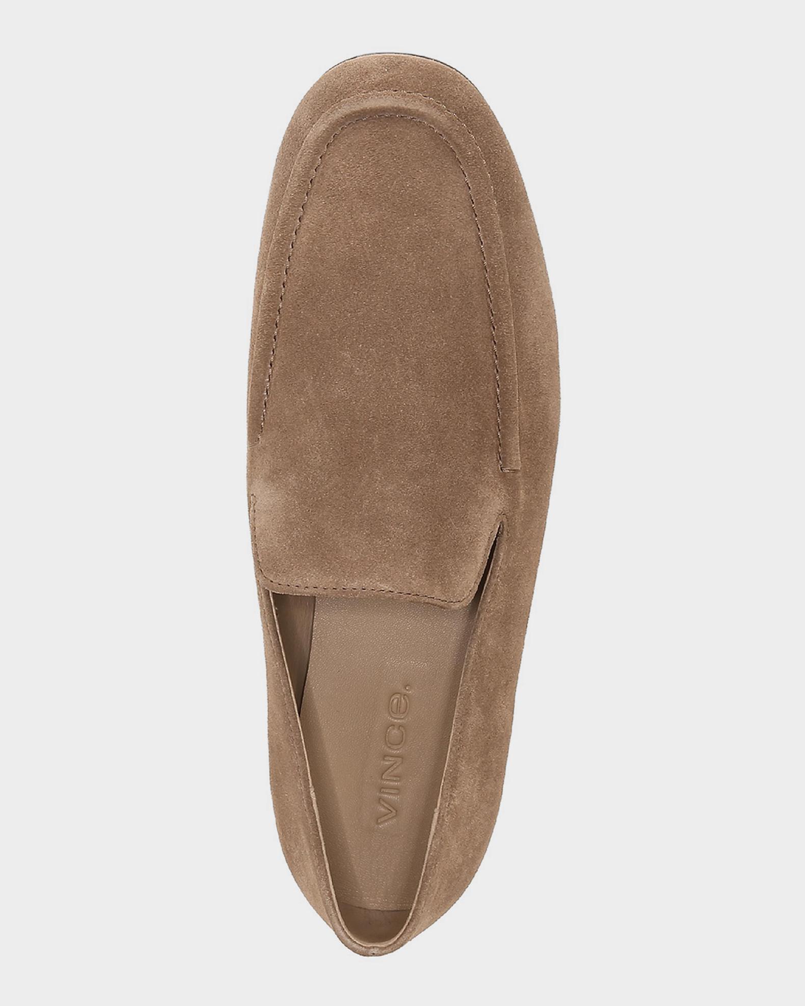 Vince Men\'s Slip-On Santos Suede Loafers in Taupe Amazon.com | Vince Men main image 3