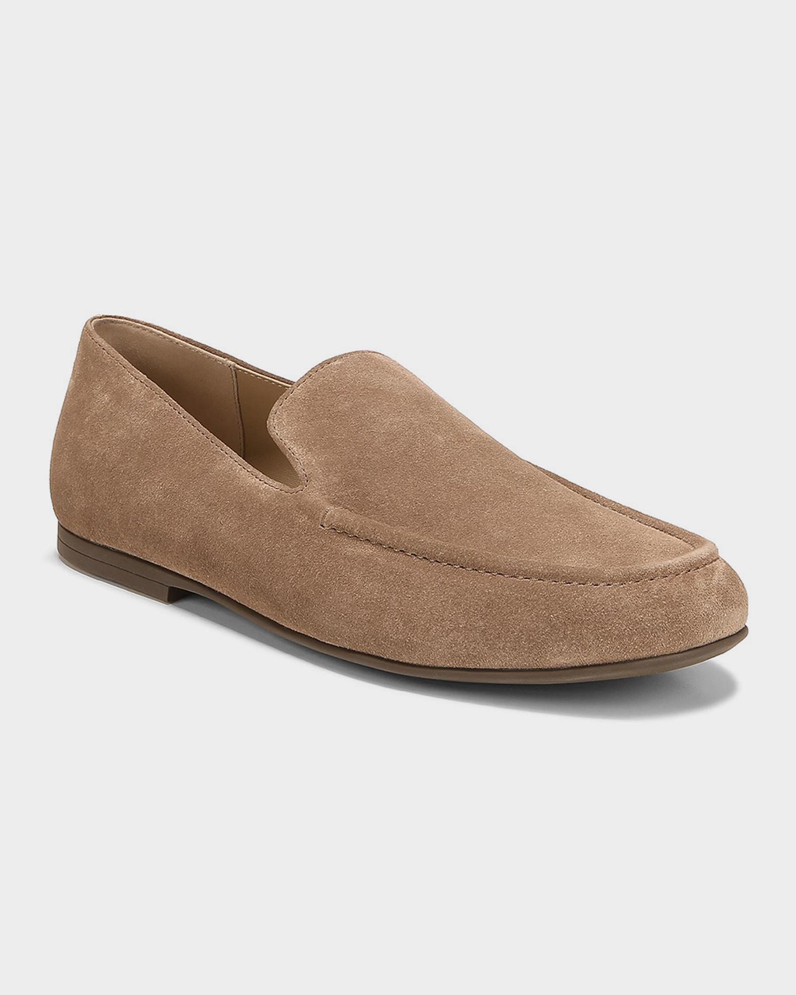 Vince Men\'s Slip-On Suede Loafers in Light Beige Vince Men main image 4