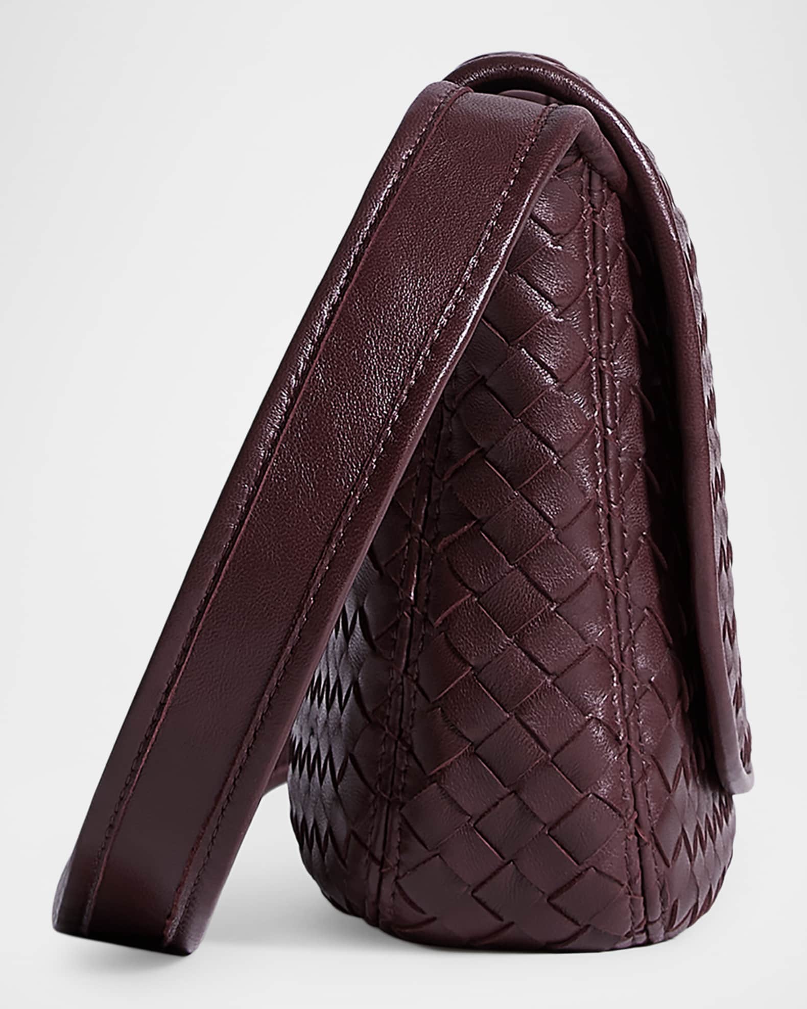 Bottega Veneta Men's Veneto Intrecciato Leather Messenger Bag