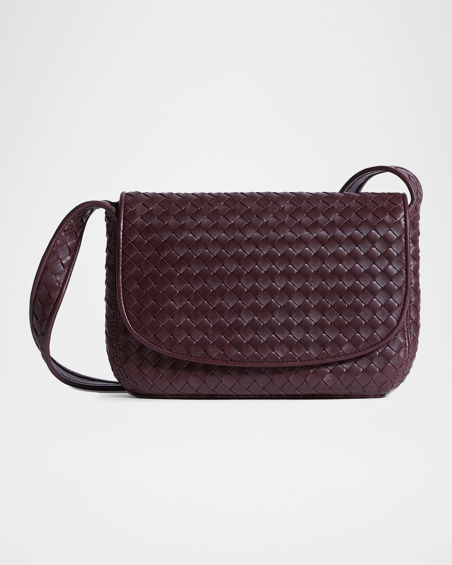 Bottega Veneta Men's Veneto Intrecciato Leather Messenger Bag