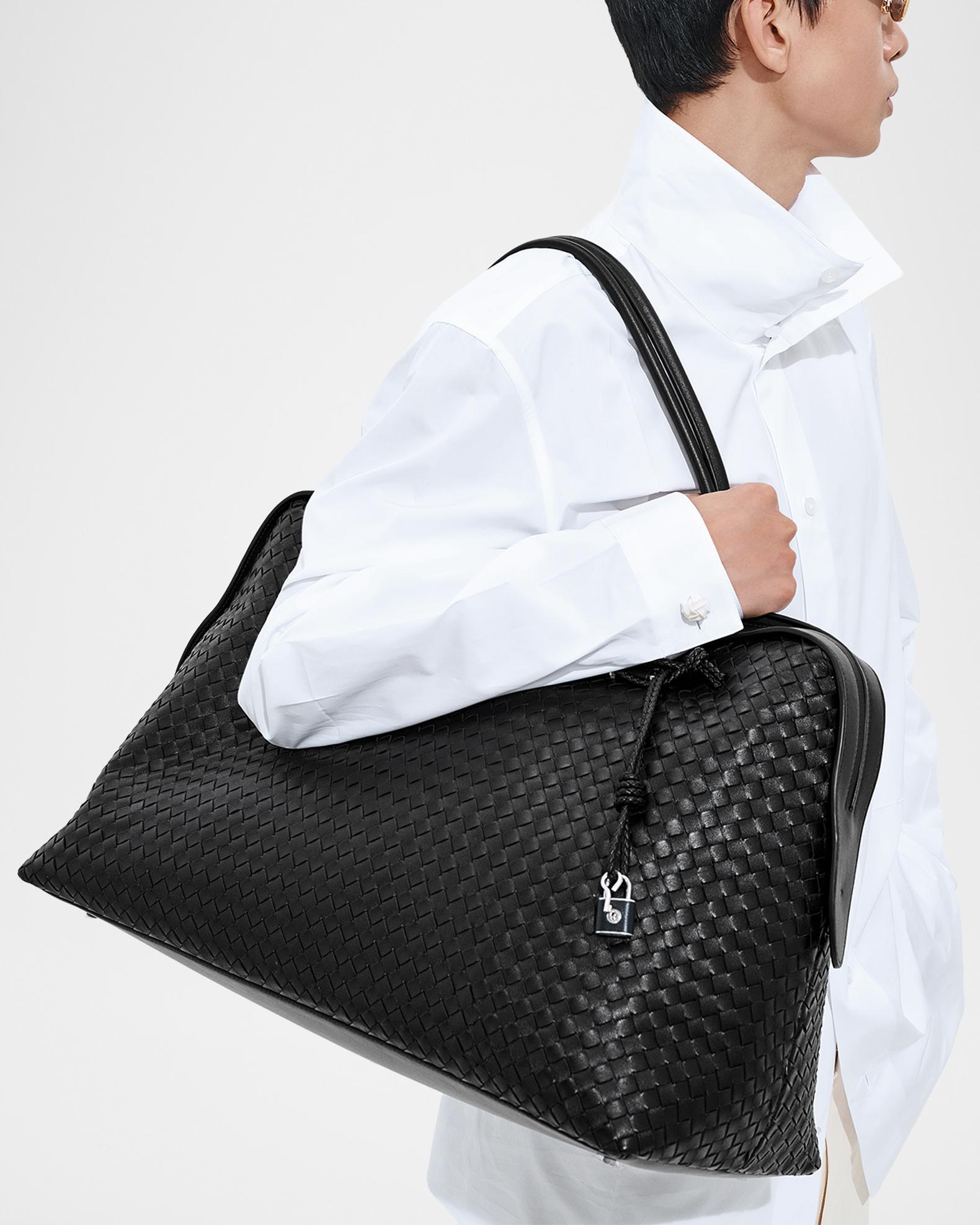 bottega veneta intrecciato travel duffel bag calf leather Bottega Veneta INTRECCIATO CABIN DUFFLE