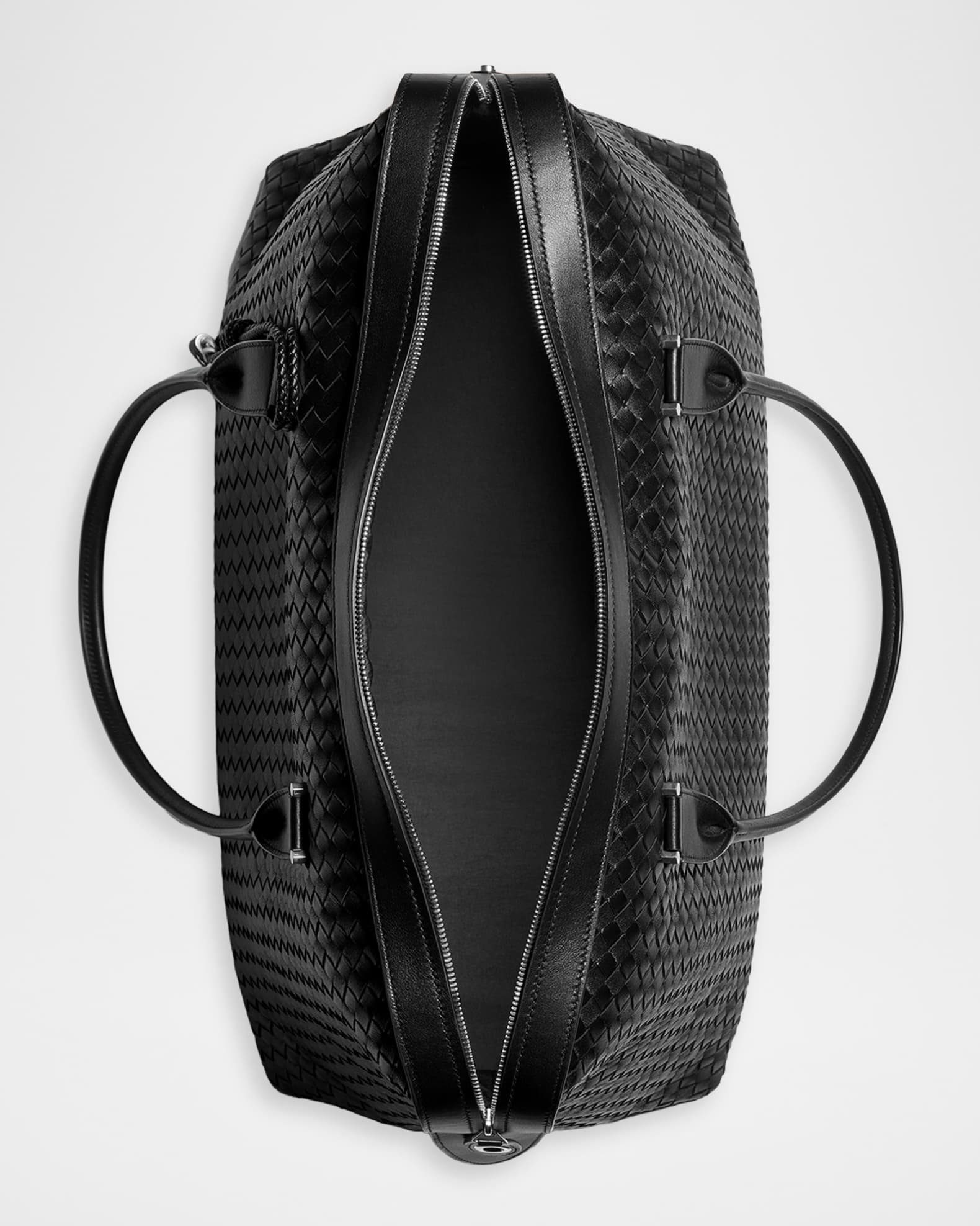 Bottega Veneta Men's Veneto Intrecciato Leather Weekender Bag