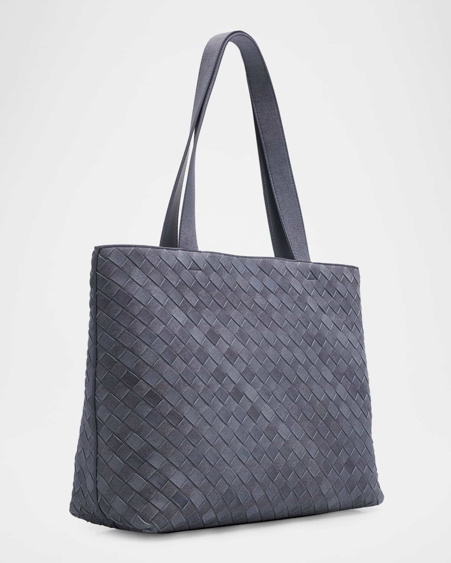Bottega Veneta Men's Intrecciato Suede Tote Bag | Neiman Marcus