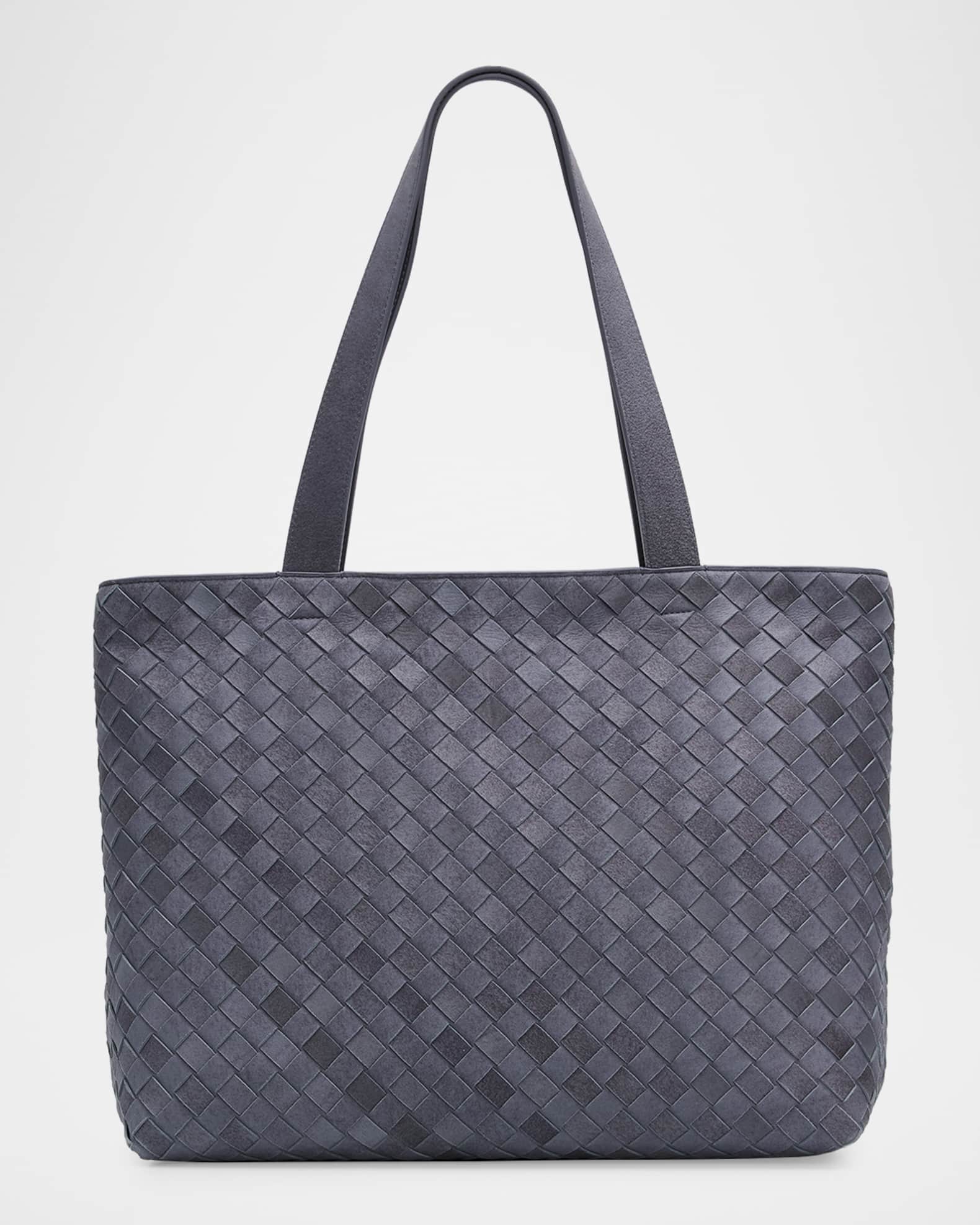Bottega Veneta Men's Intrecciato Suede Tote Bag | Neiman Marcus