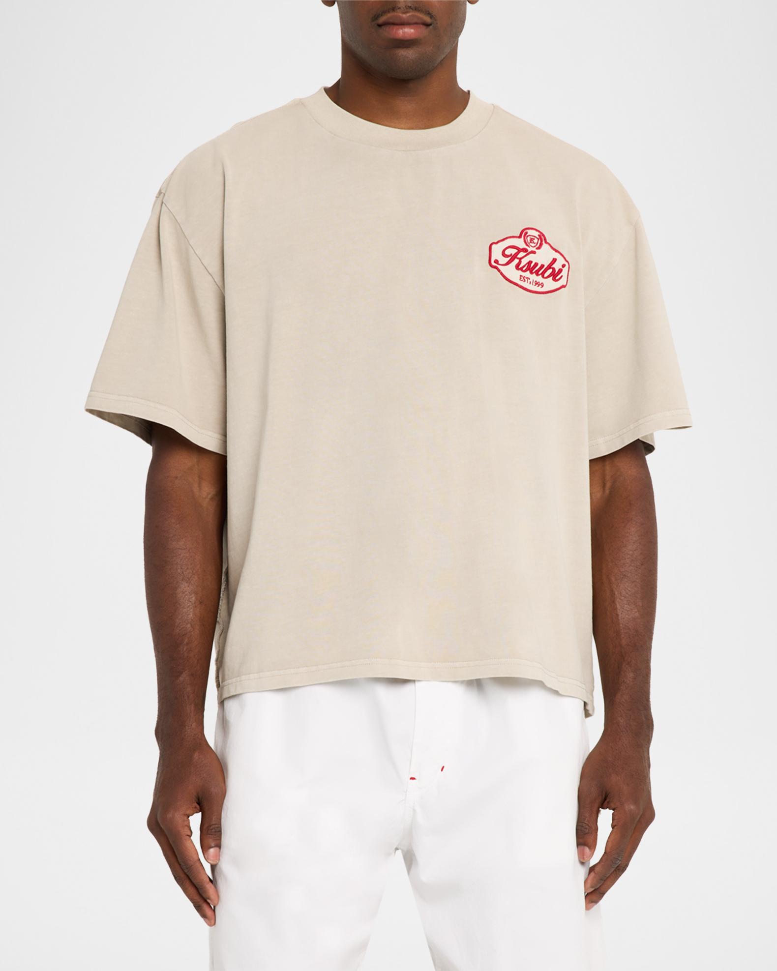 Ksubi Klasse Halen Logo Cotton Oversized T-Shirt | Neiman Marcus